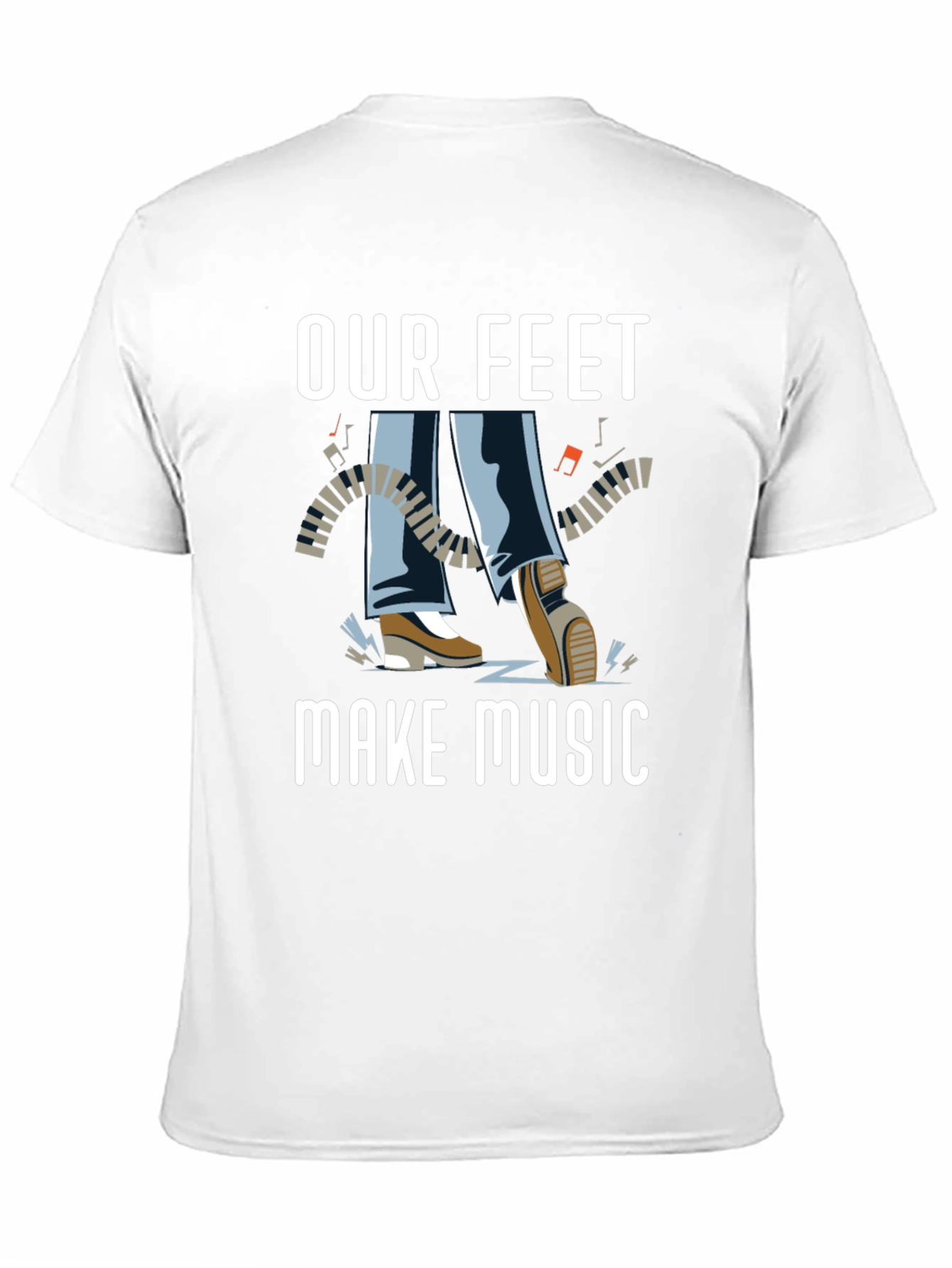 Our Feet Make Music Graphic T-Shirt