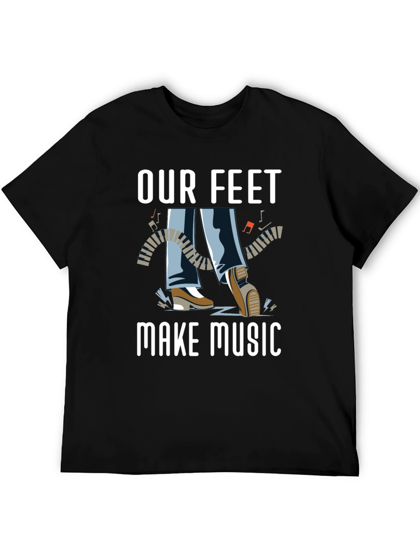 Our Feet Make Music Graphic T-Shirt