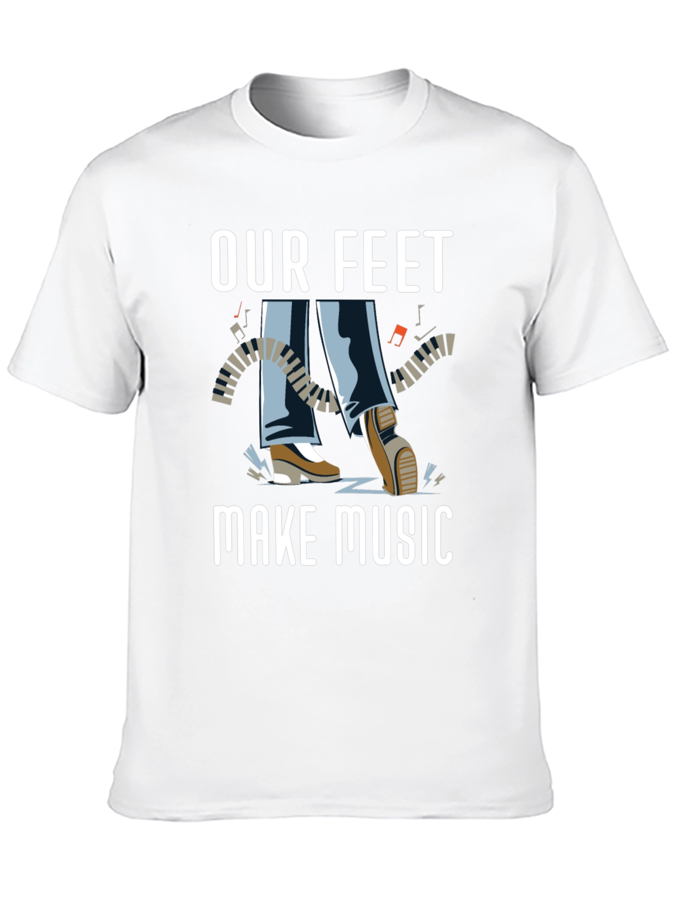 Our Feet Make Music Graphic T-Shirt