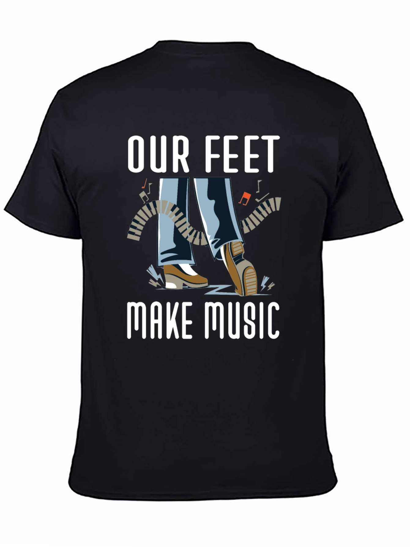 Our Feet Make Music Graphic T-Shirt