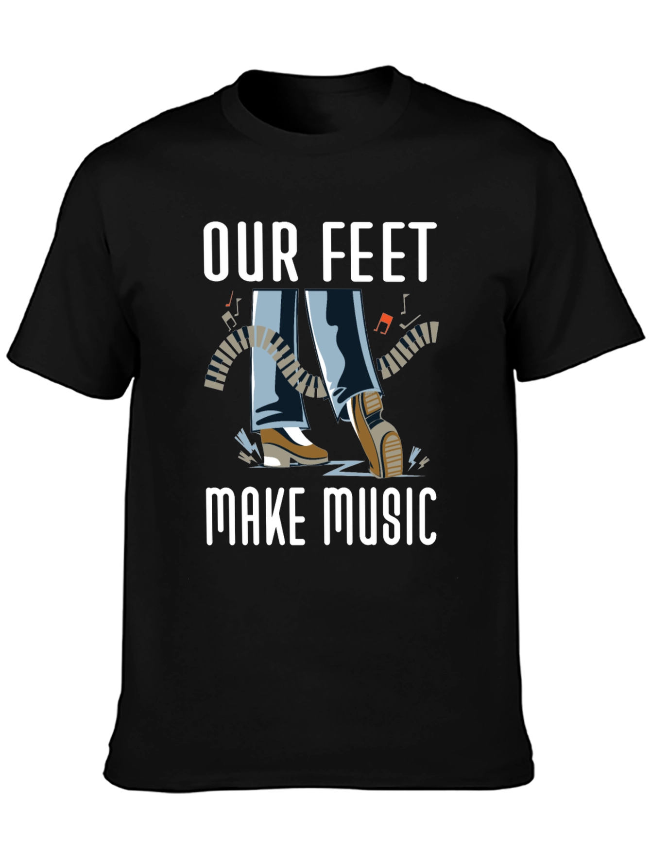 Our Feet Make Music Graphic T-Shirt