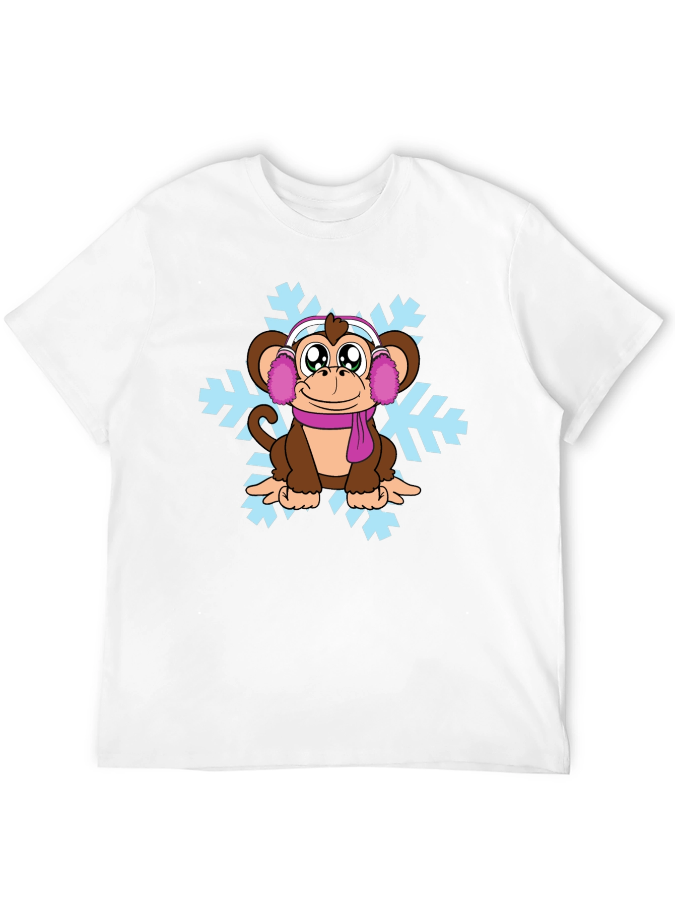 Winter Monkey Graphic T-Shirt