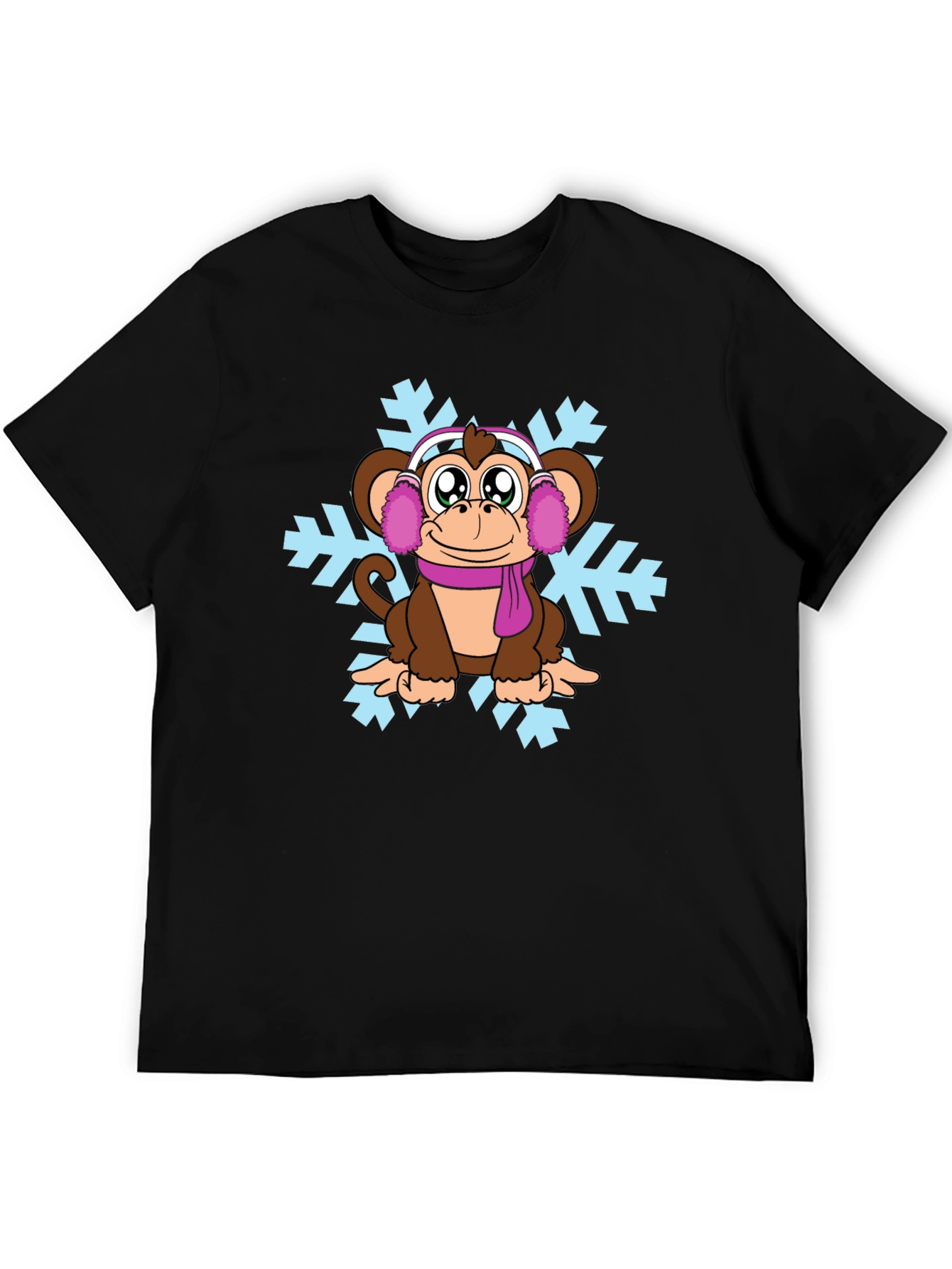 Winter Monkey Graphic T-Shirt
