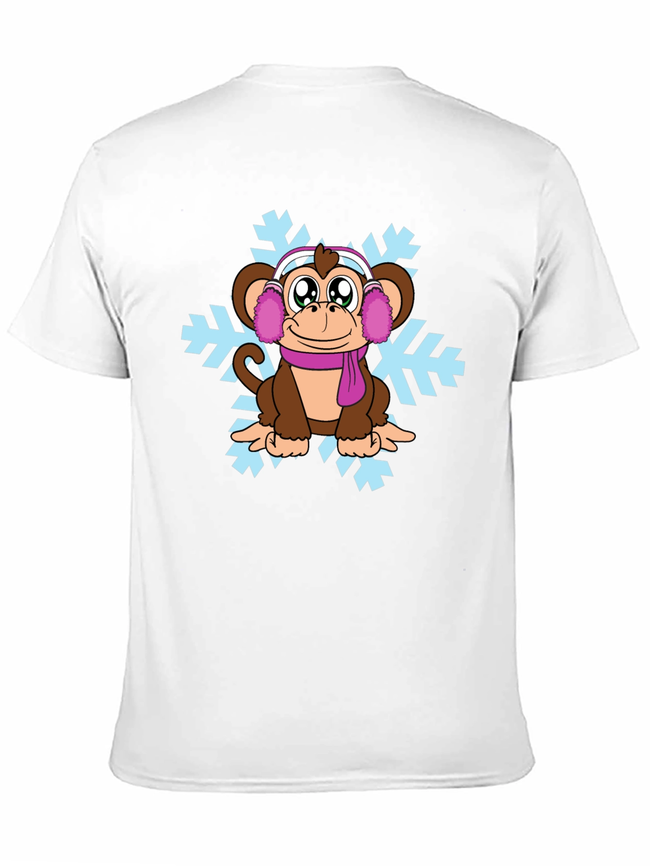 Winter Monkey Graphic T-Shirt