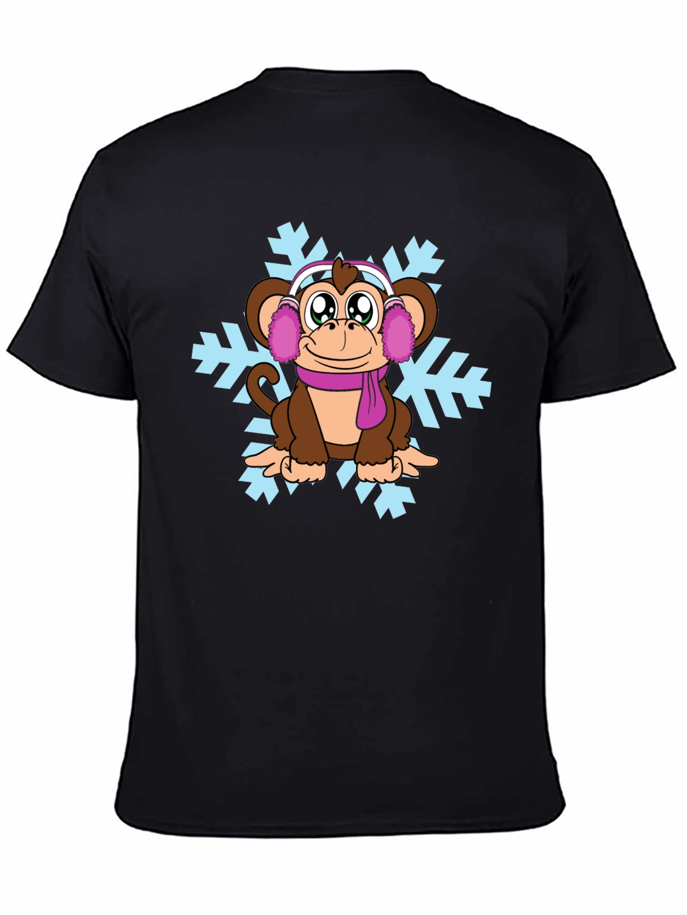Winter Monkey Graphic T-Shirt