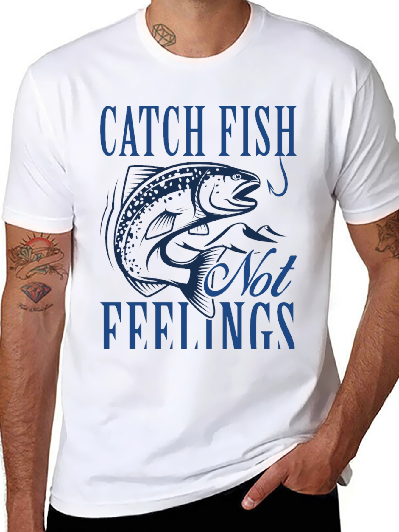 Catch Fish Not Feelings T-Shirt - Fishing Tee