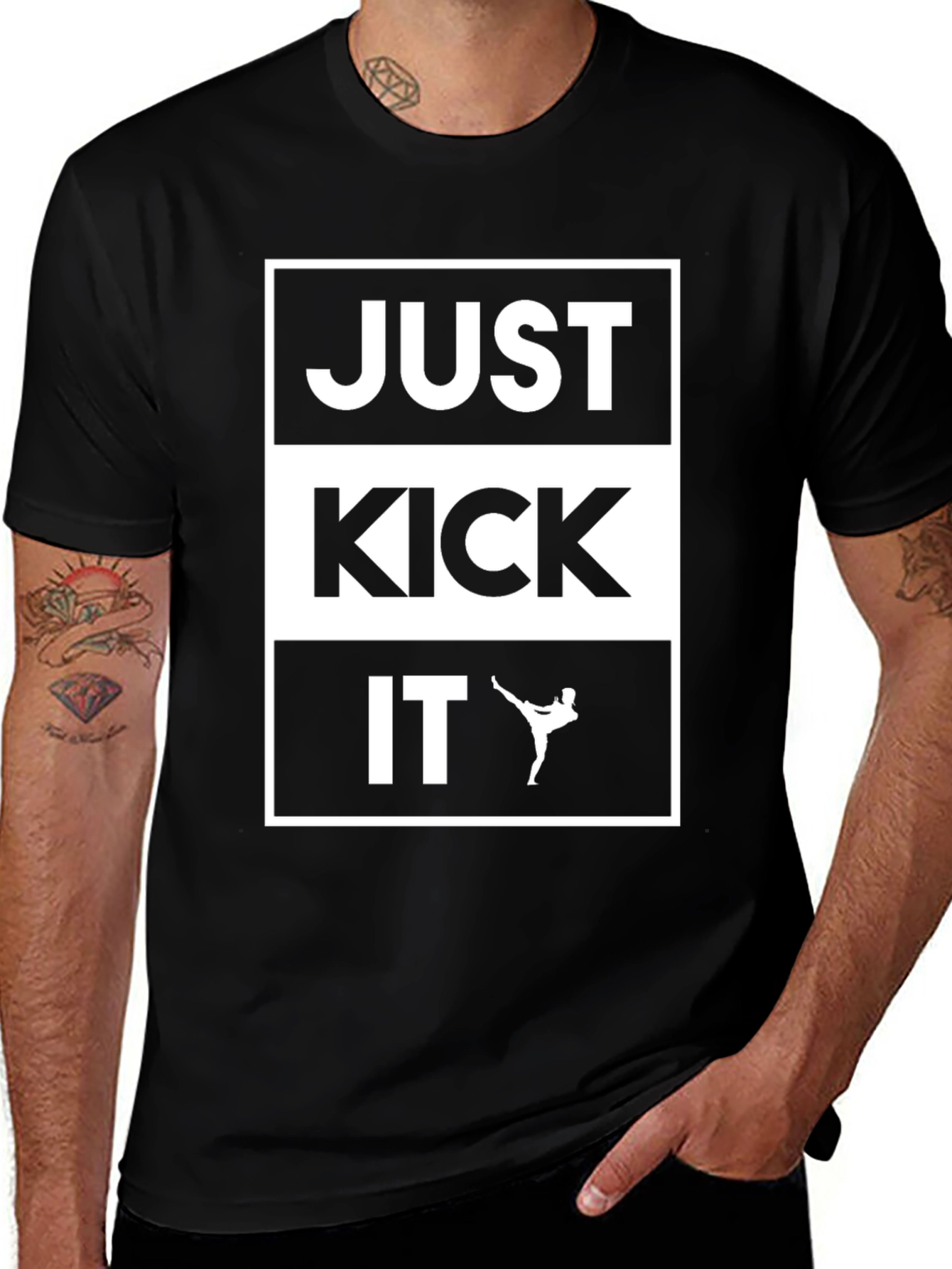 Just Kick It T-Shirt - Martial Arts Inspired Tee