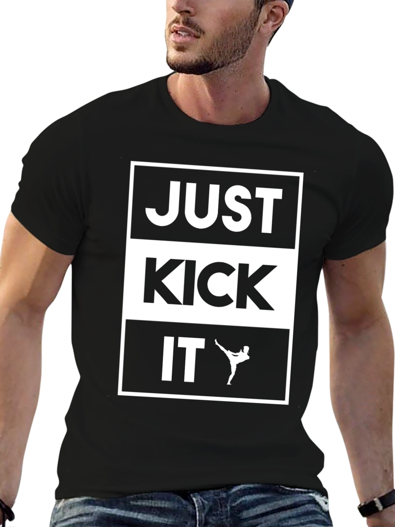 Just Kick It T-Shirt - Martial Arts Inspired Tee