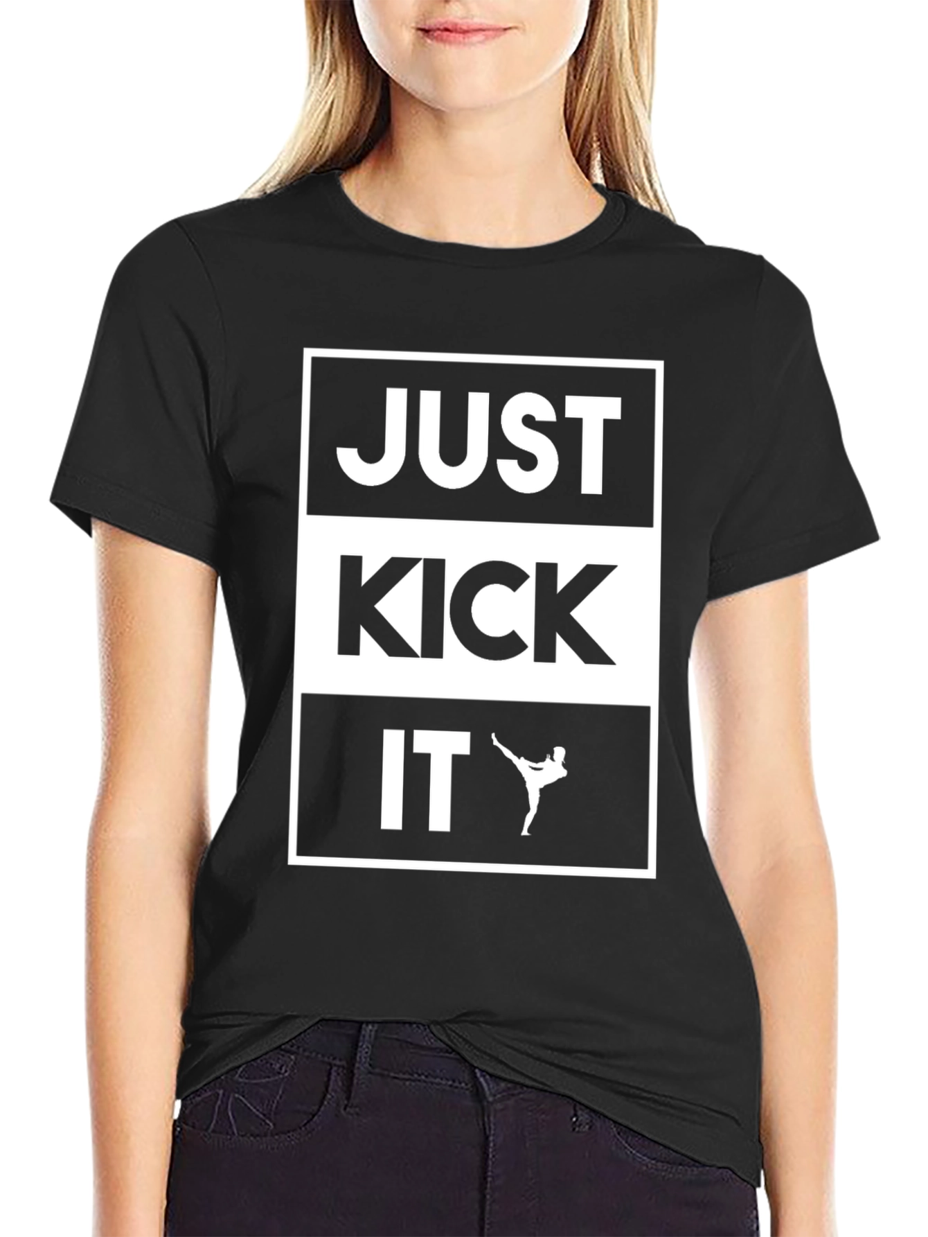 Just Kick It T-Shirt - Martial Arts Inspired Tee