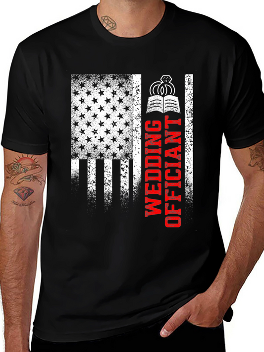 Wedding Officiant Patriotic T-Shirt