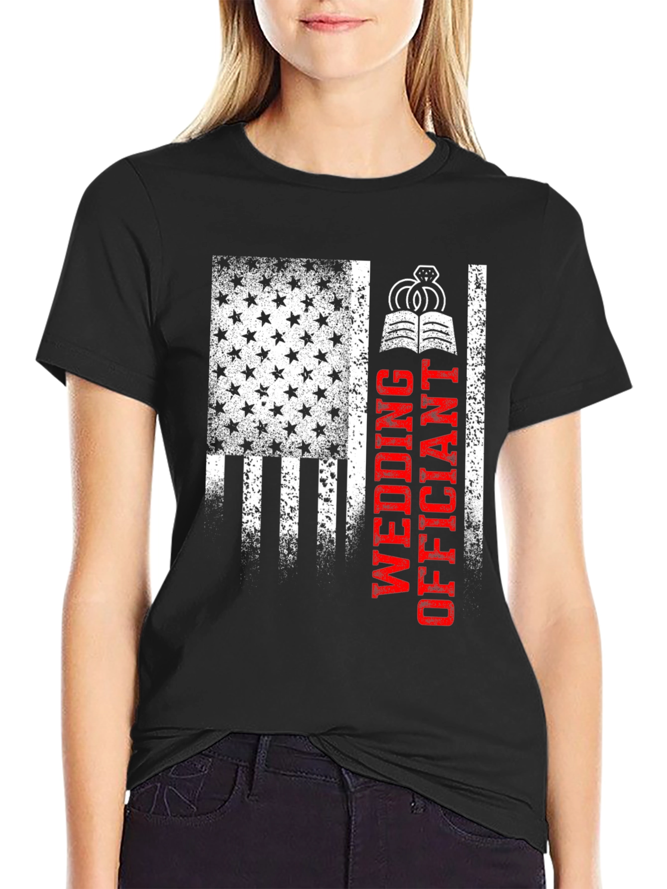 Wedding Officiant Patriotic T-Shirt