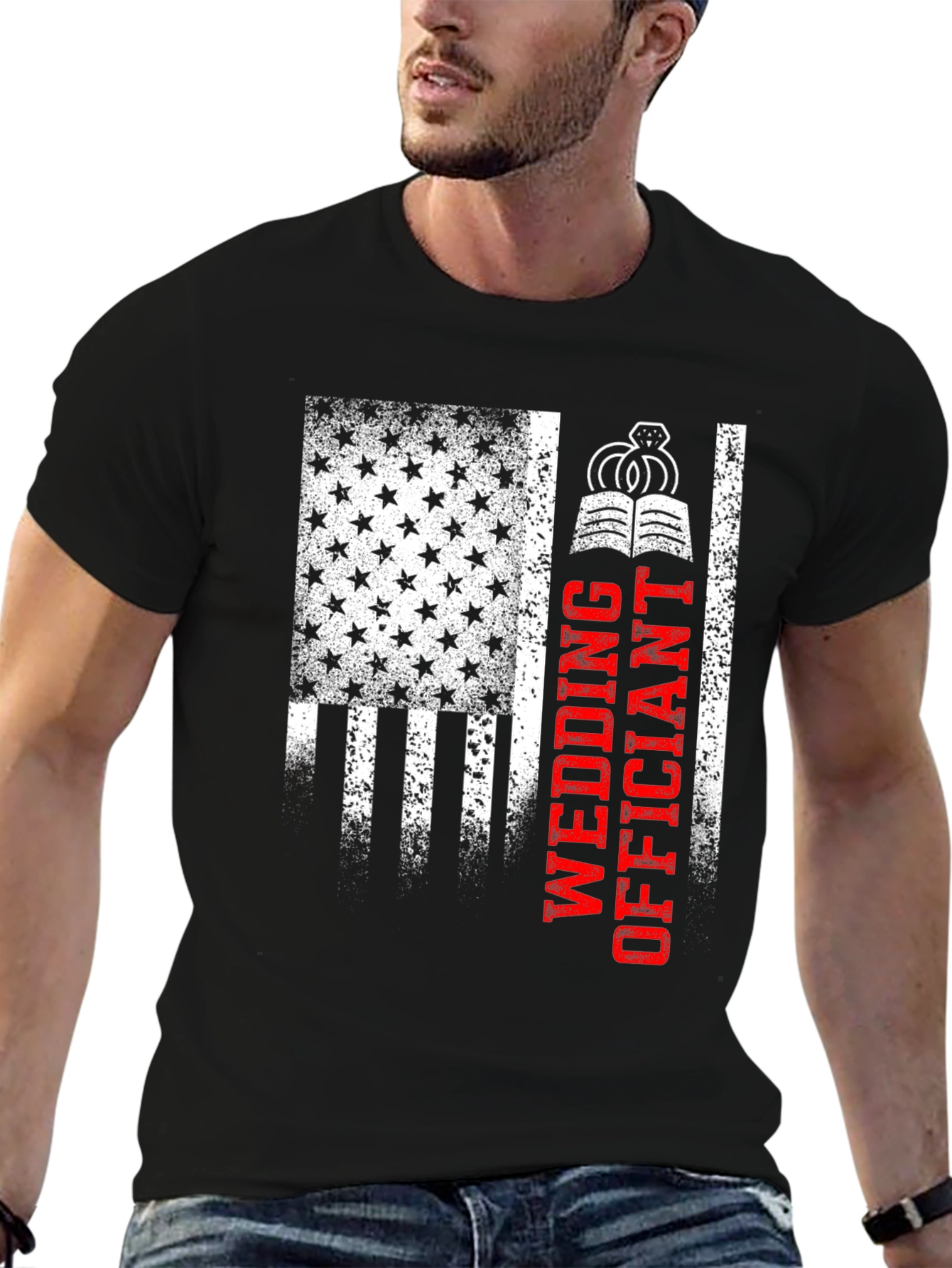 Wedding Officiant Patriotic T-Shirt