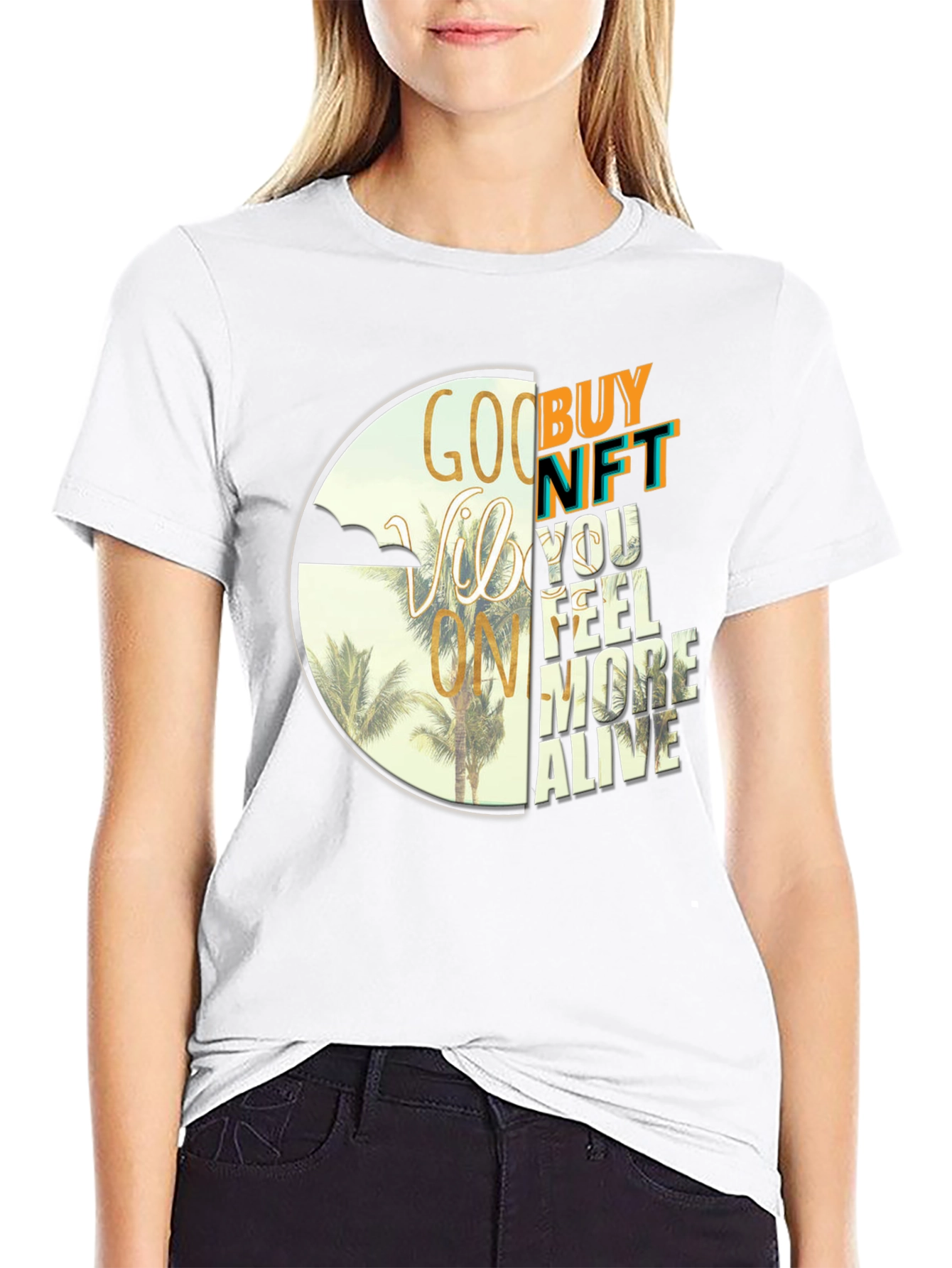 Good Vibes NFT Graphic Tee - Buy Now!