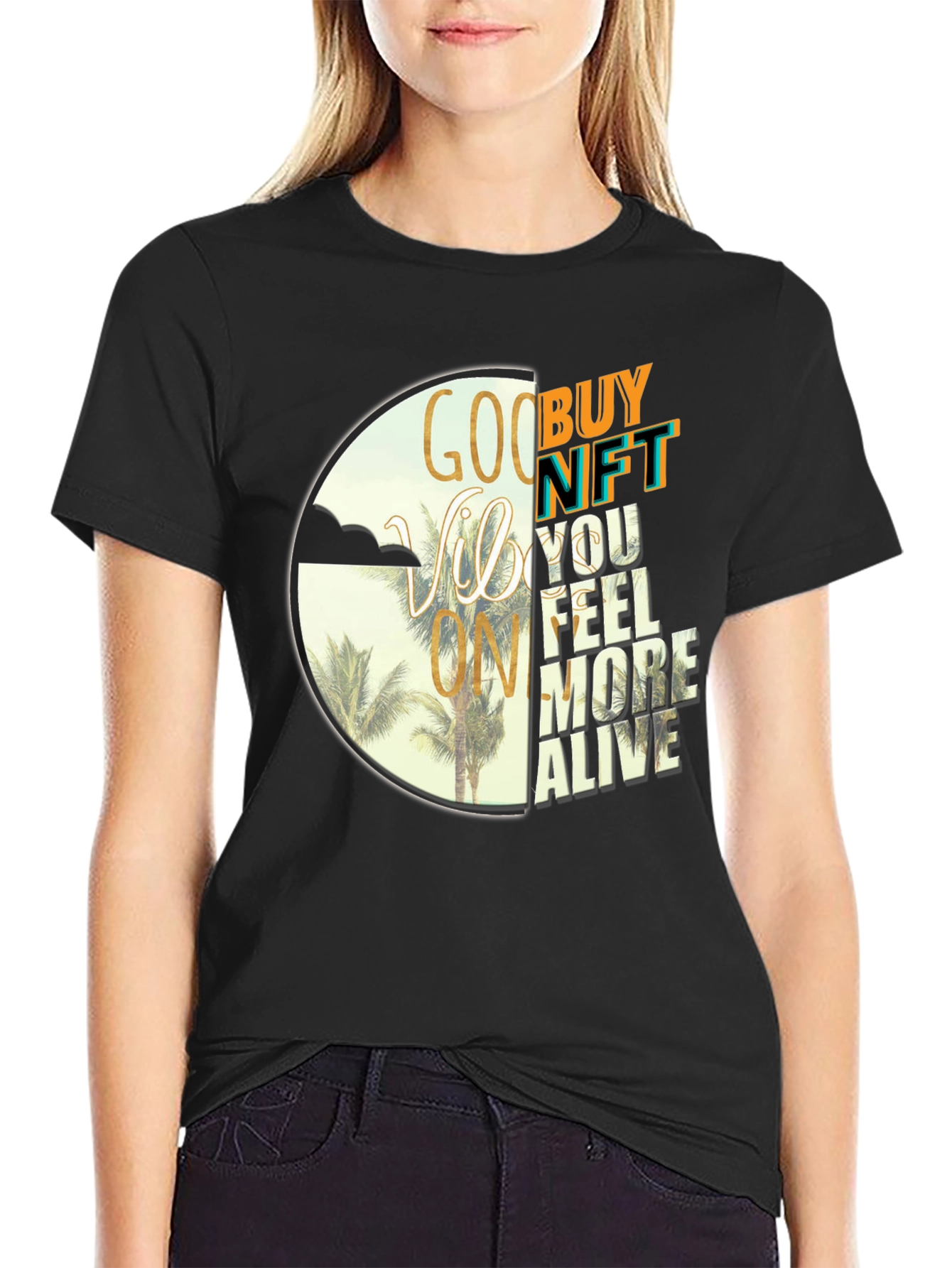 Good Vibes NFT Graphic Tee - Buy Now!