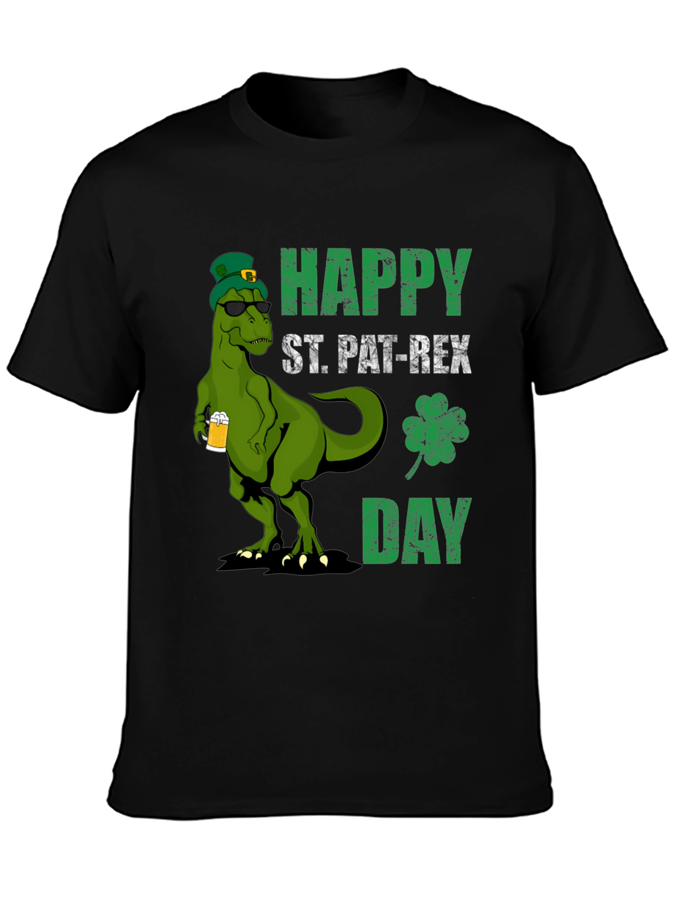 St. Pat-Rex Day T-Shirt - Funny Dinosaur Tee
