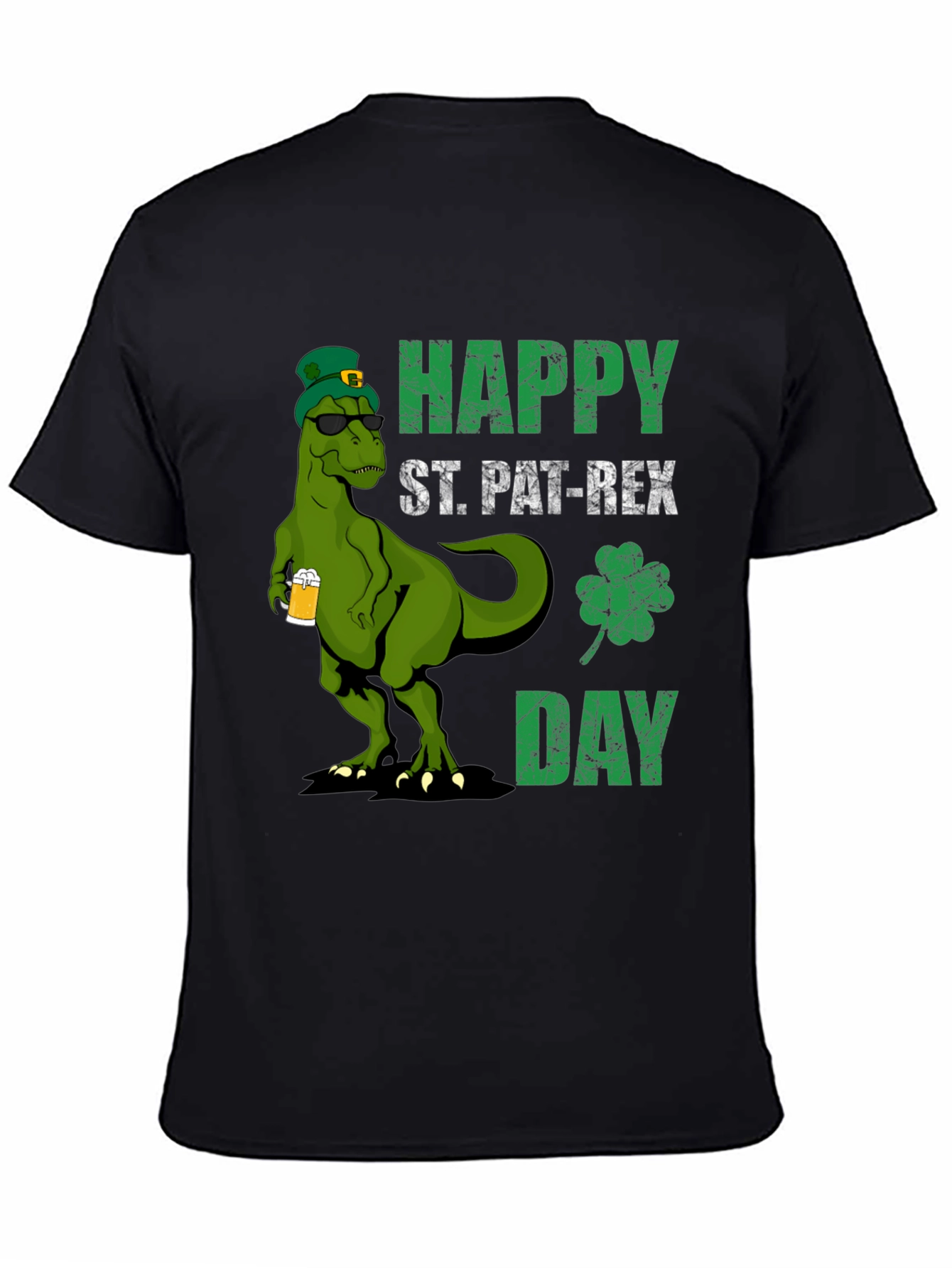 St. Pat-Rex Day T-Shirt - Funny Dinosaur Tee