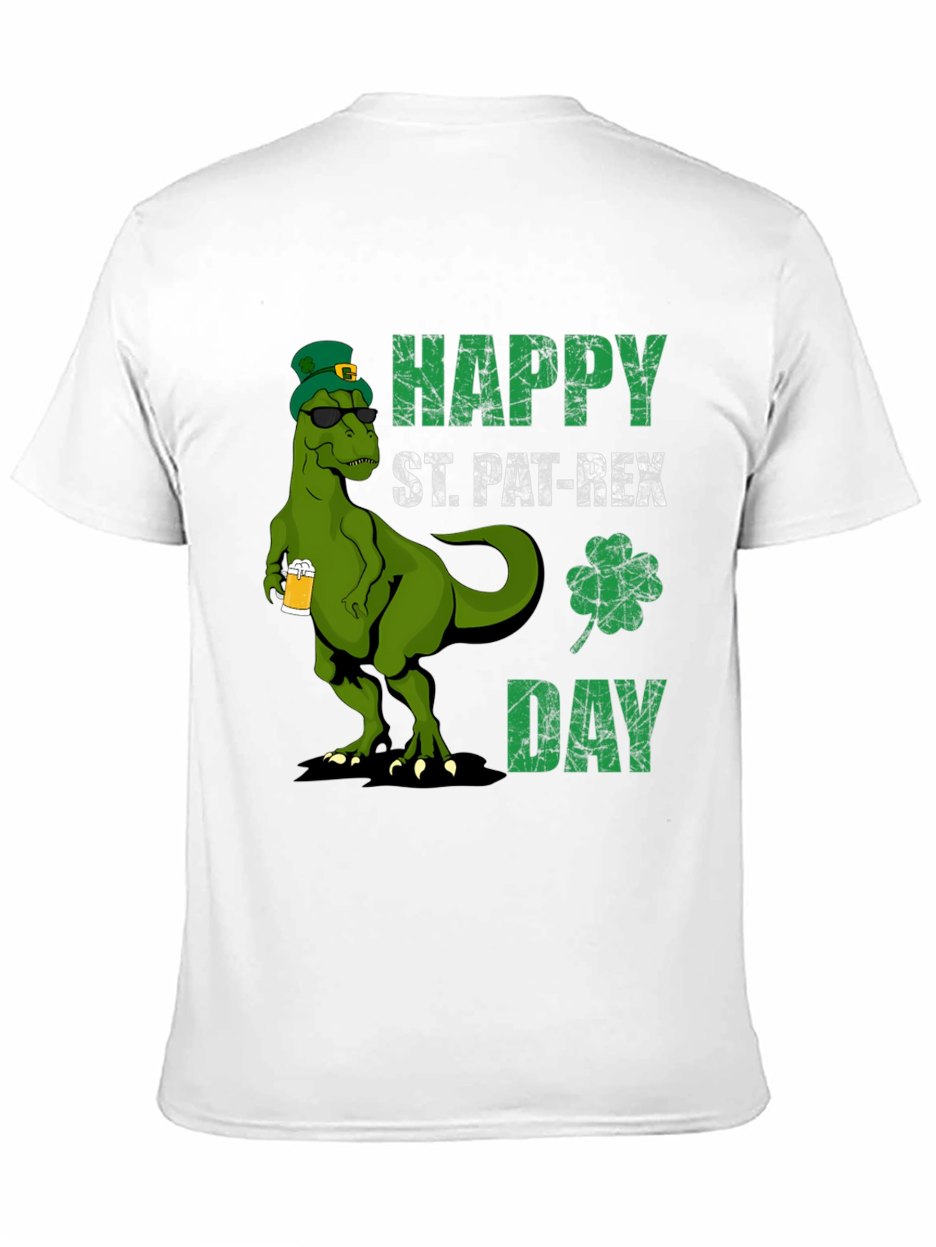 St. Pat-Rex Day T-Shirt - Funny Dinosaur Tee