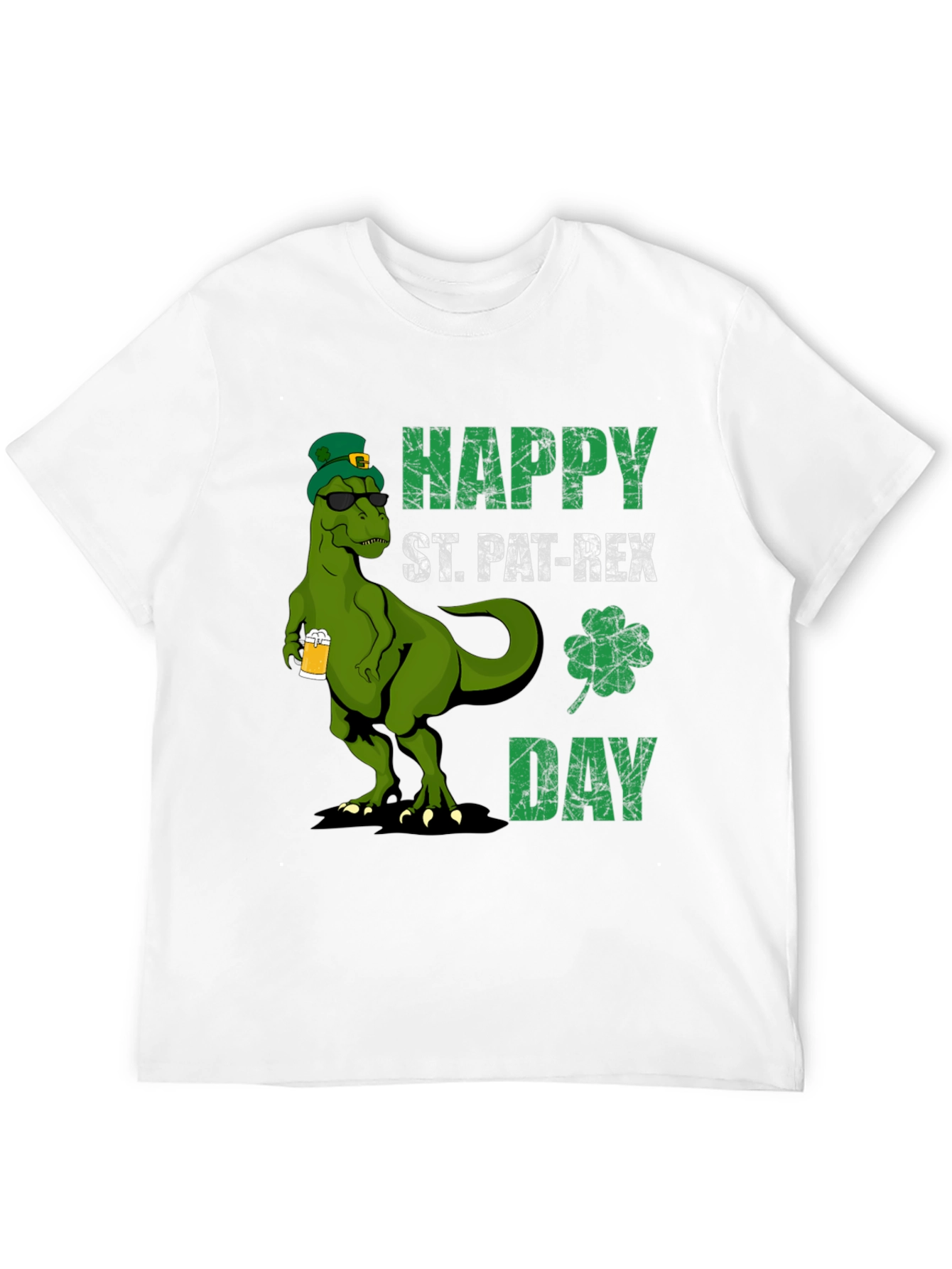 St. Pat-Rex Day T-Shirt - Funny Dinosaur Tee