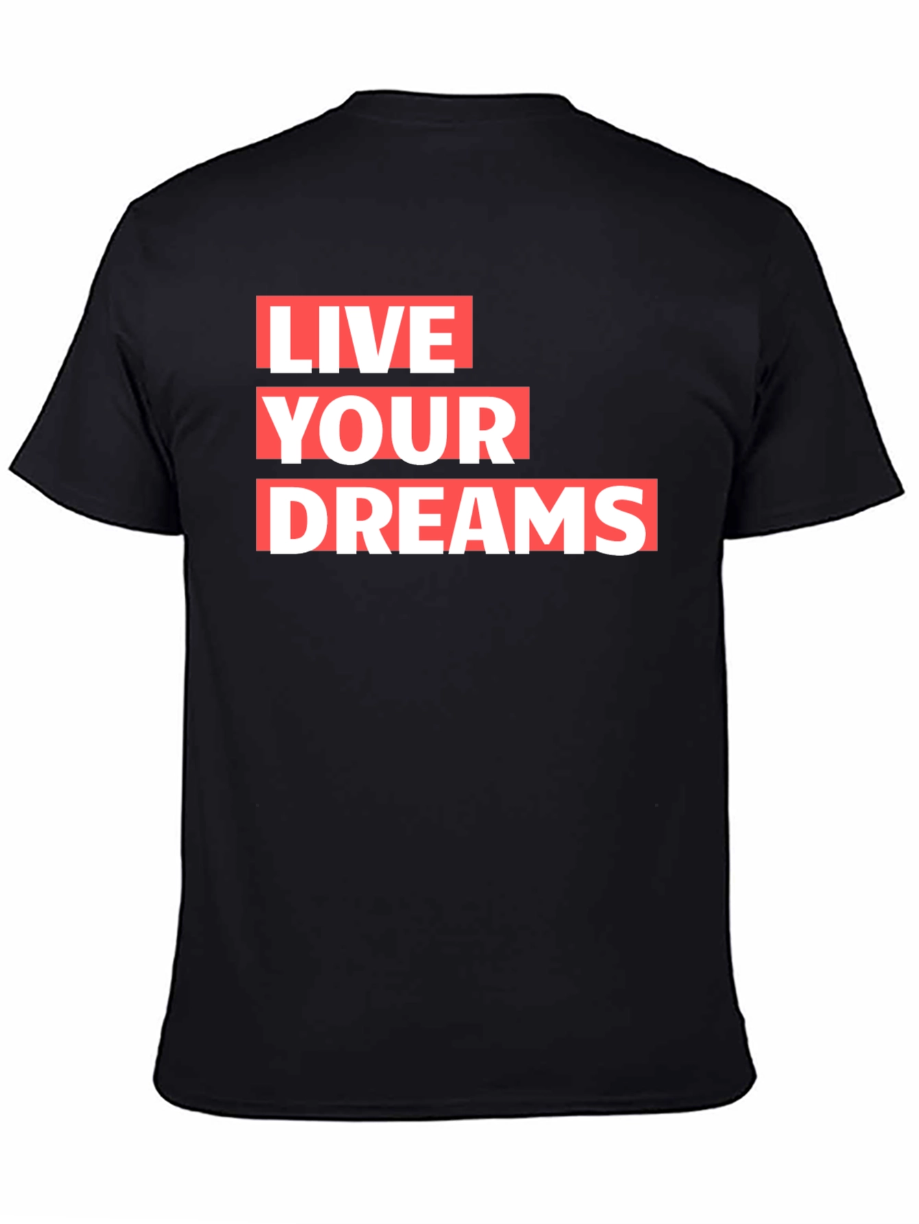 Live Your Dreams Graphic T-Shirt - Black