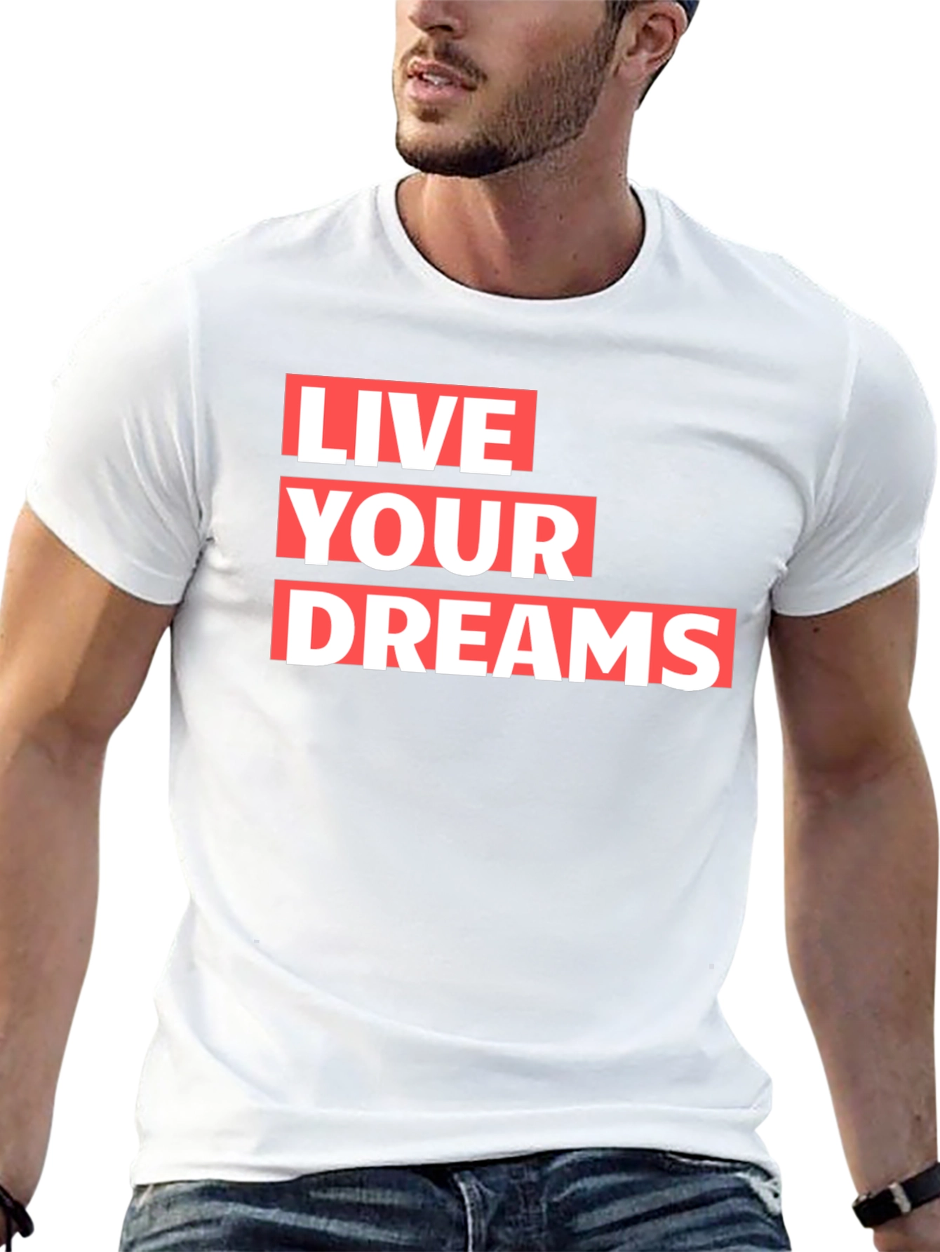 Live Your Dreams Graphic T-Shirt - Black