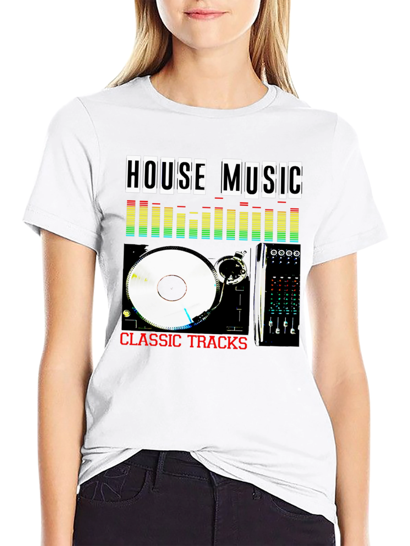 House Music Classic Tracks Black T-Shirt