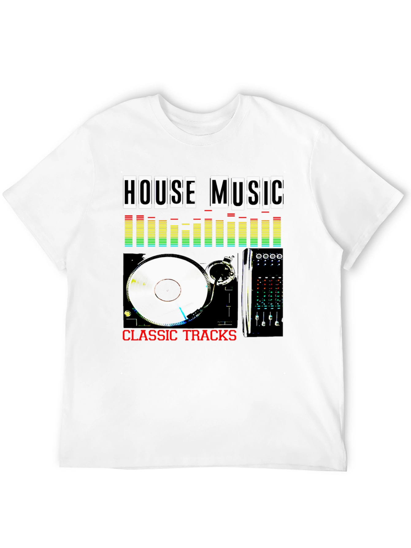 House Music Classic Tracks Black T-Shirt