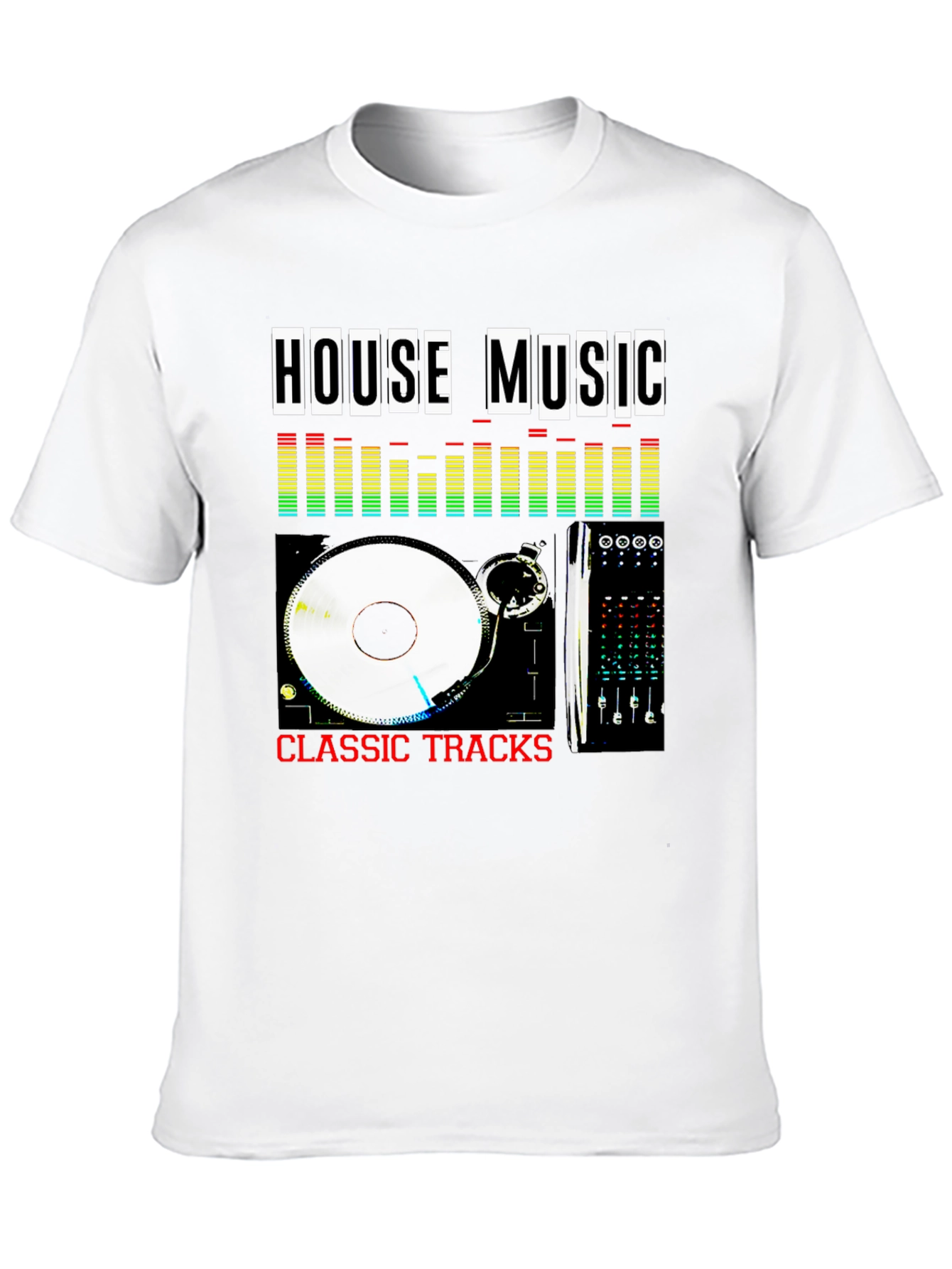 House Music Classic Tracks Black T-Shirt