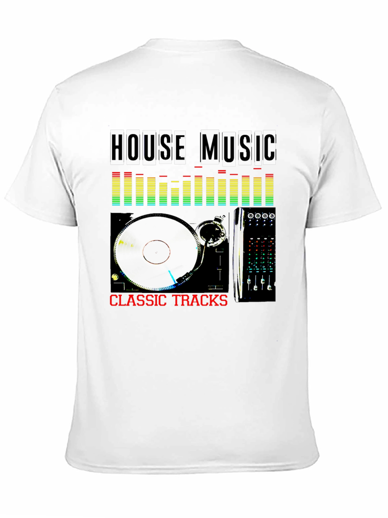 House Music Classic Tracks Black T-Shirt