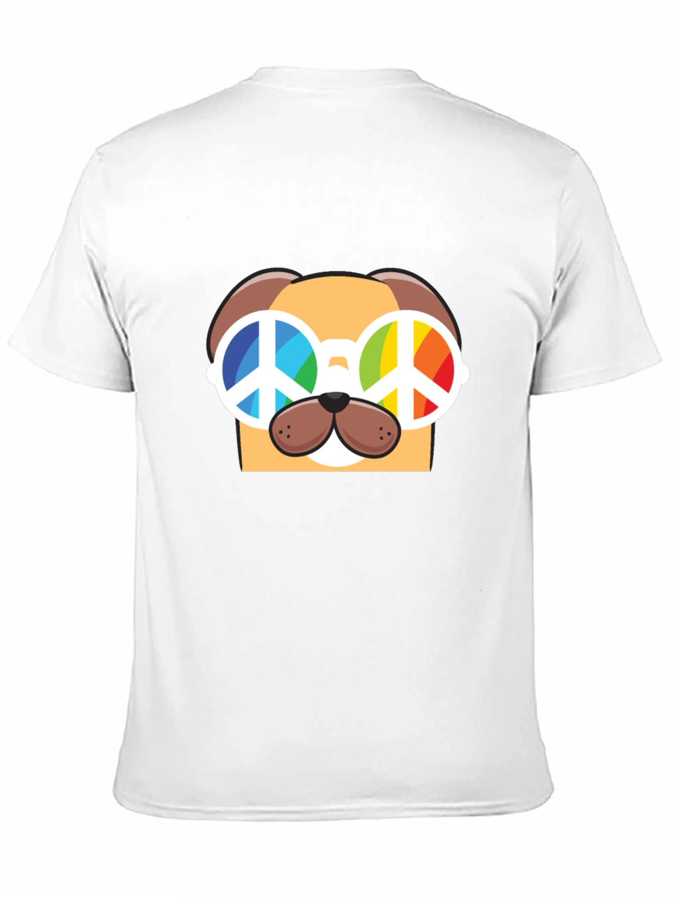 Peace Dog Graphic T-Shirt - Black