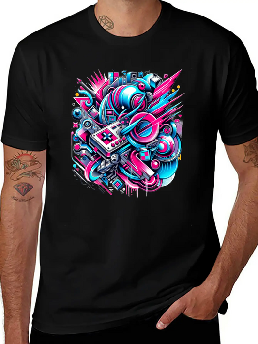 Neon Gamer's Paradise Unisex Casual T-Shirt – Clean Design For Daily Comfort
