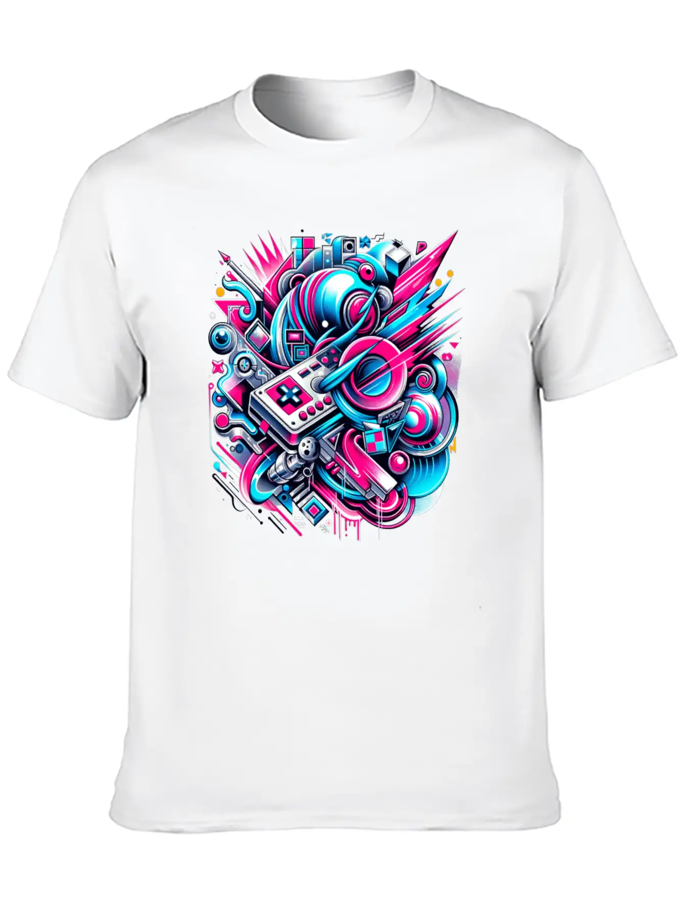 Neon Gamer's Paradise Unisex Casual T-Shirt – Clean Design For Daily Comfort