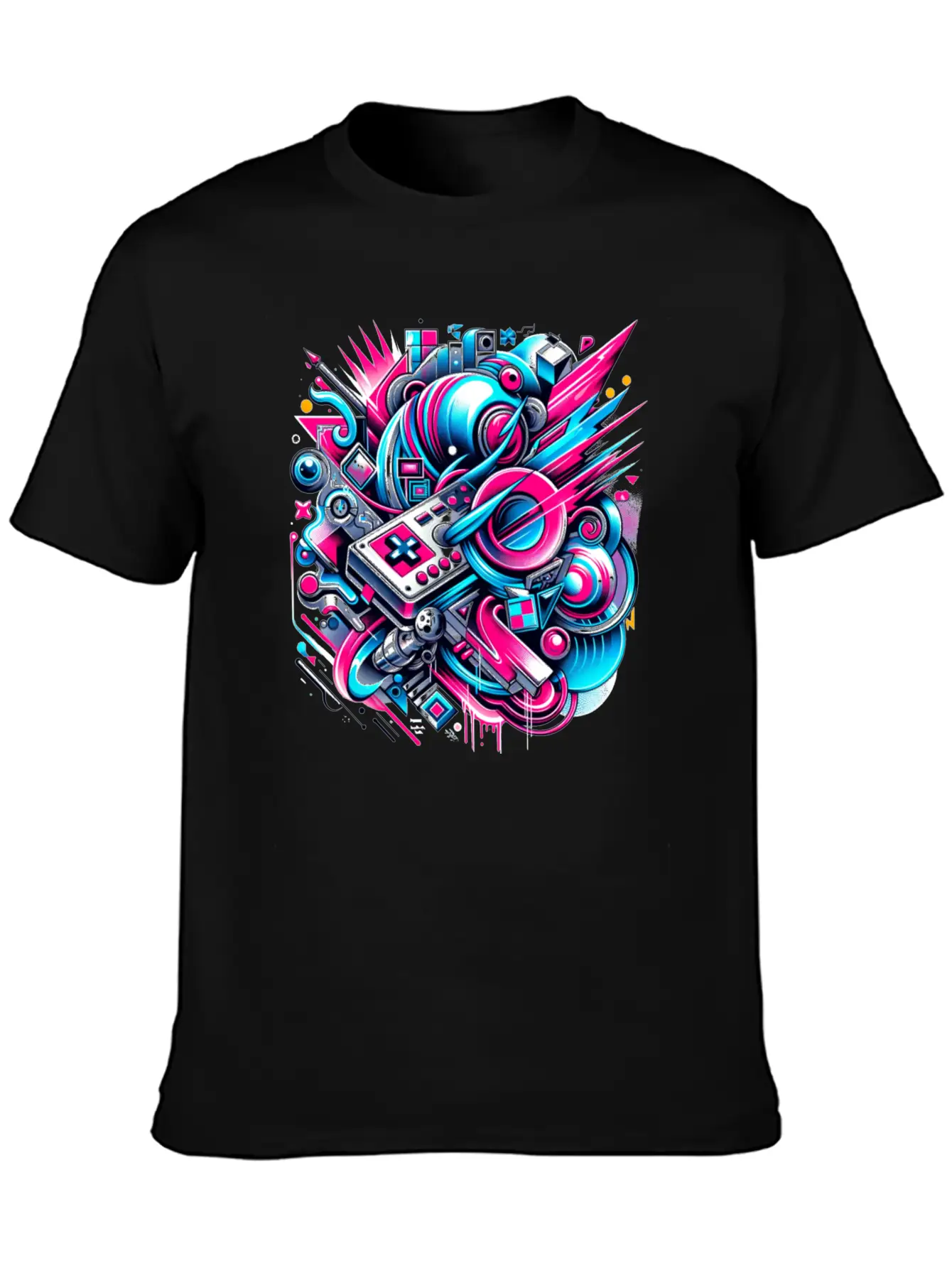 Neon Gamer's Paradise Unisex Casual T-Shirt – Clean Design For Daily Comfort