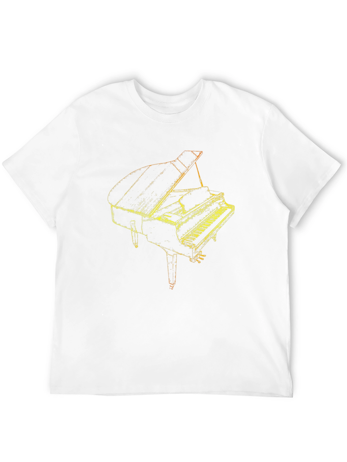 Piano Graphic Tee - Classic Musical Style