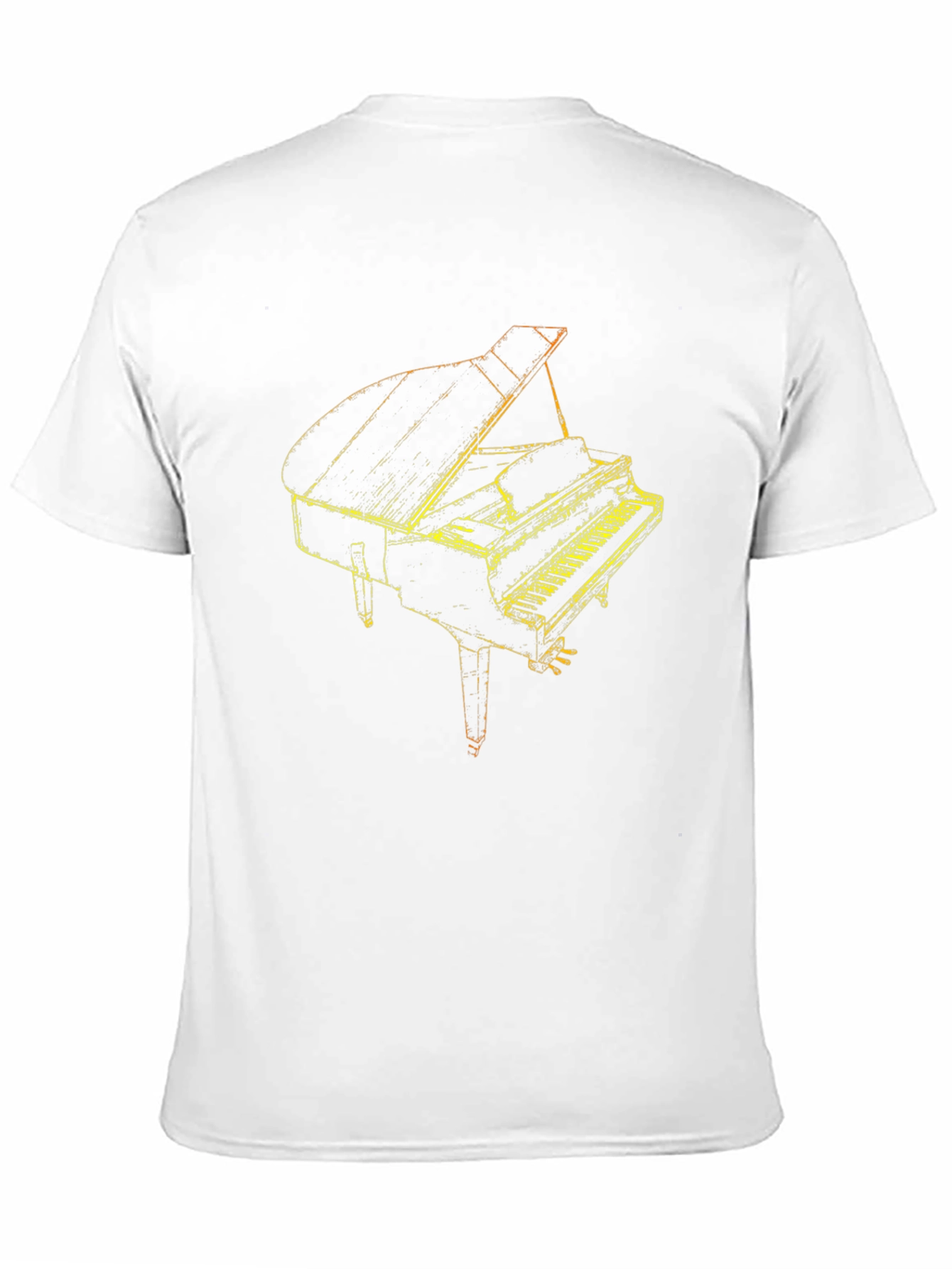 Piano Graphic Tee - Classic Musical Style