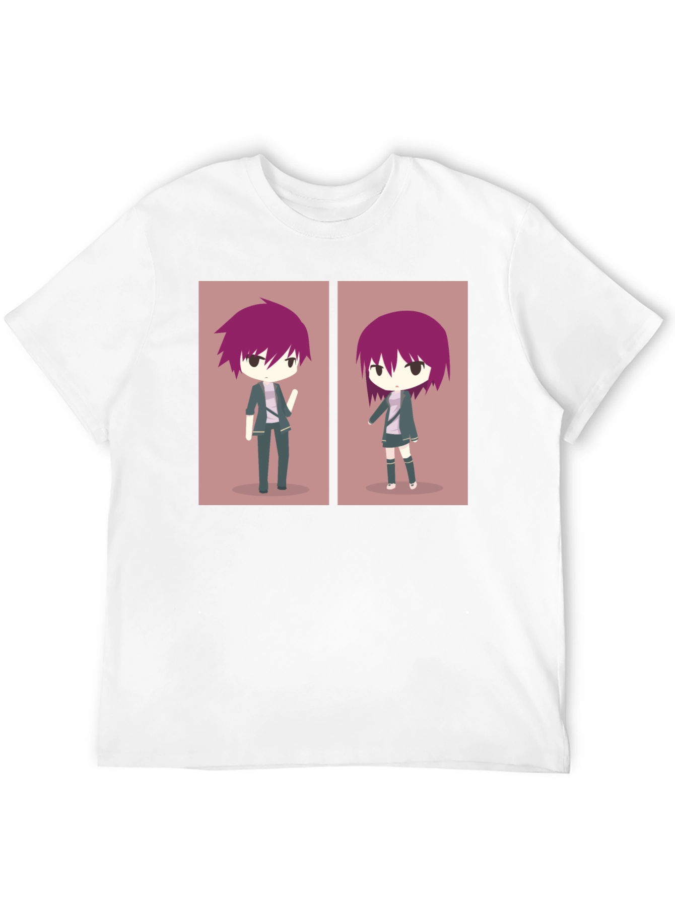 Anime Character Graphic Print Black T-Shirt
