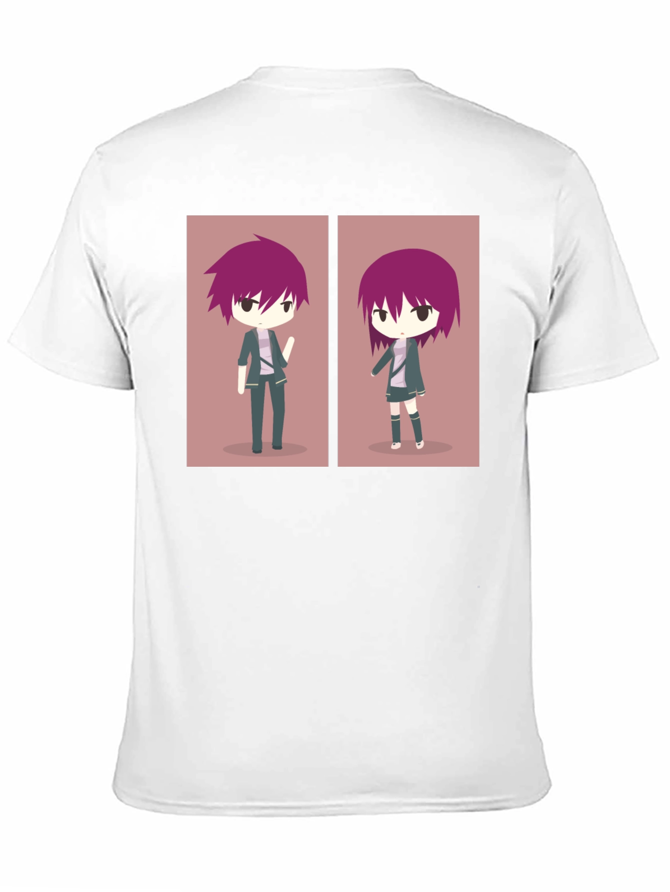 Anime Character Graphic Print Black T-Shirt