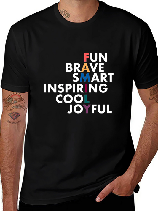 Inspirational FAM Shirts - Fun Brave Smart Cool Joyful Tee