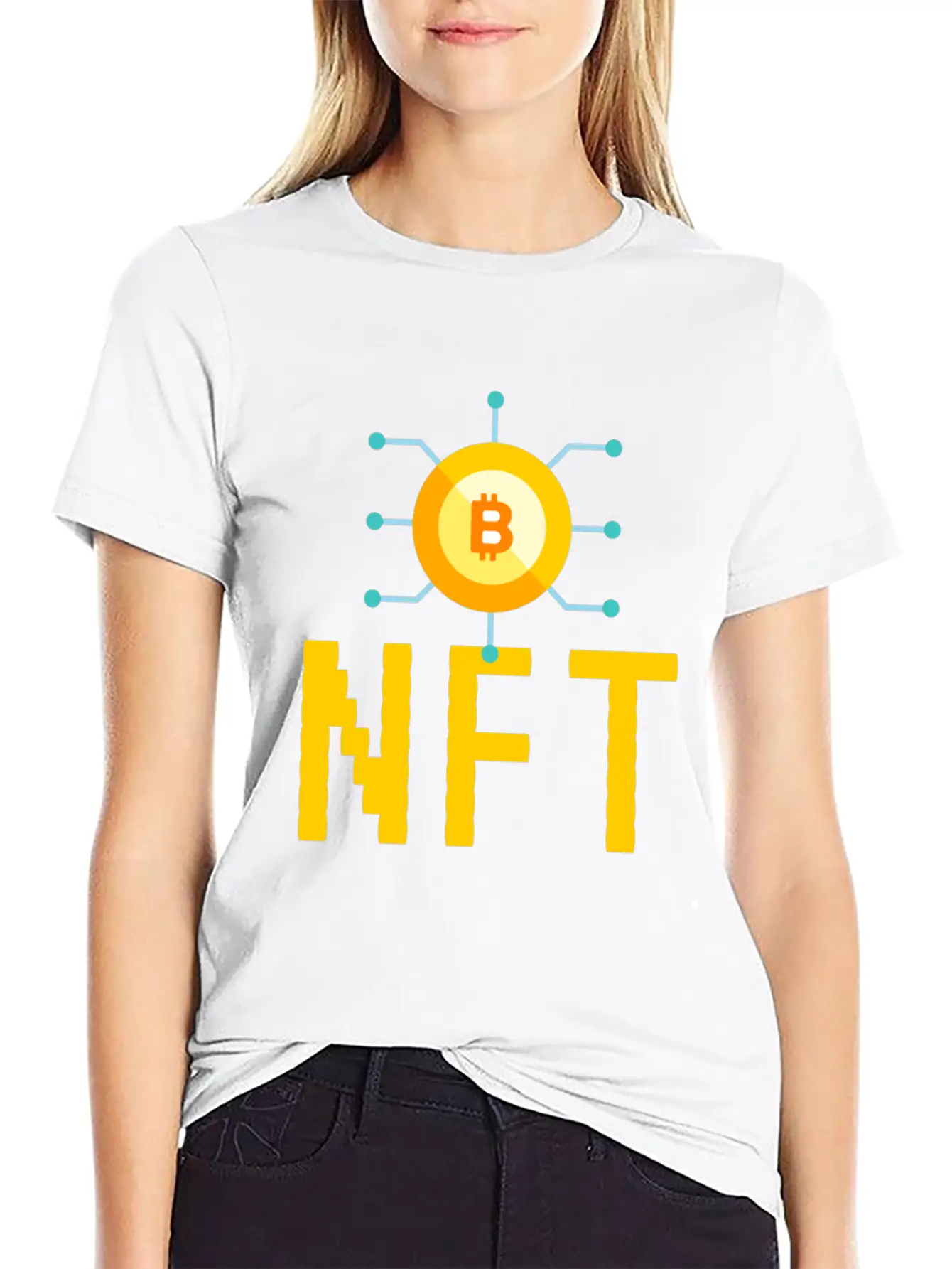 NFT Non-Fungible Token NFTs Funny BTC Unisex Casual T-Shirt – Clean Design For Daily Comfort