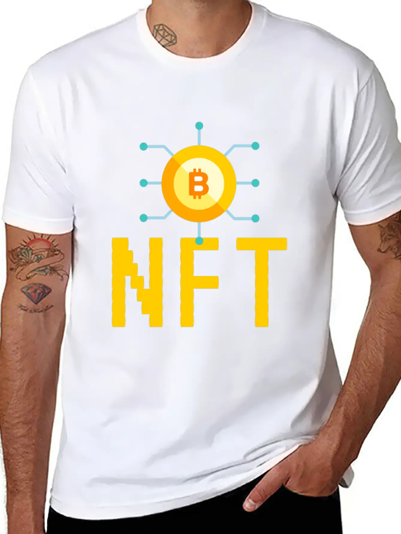 NFT Non-Fungible Token NFTs Funny BTC Unisex Casual T-Shirt – Clean Design For Daily Comfort