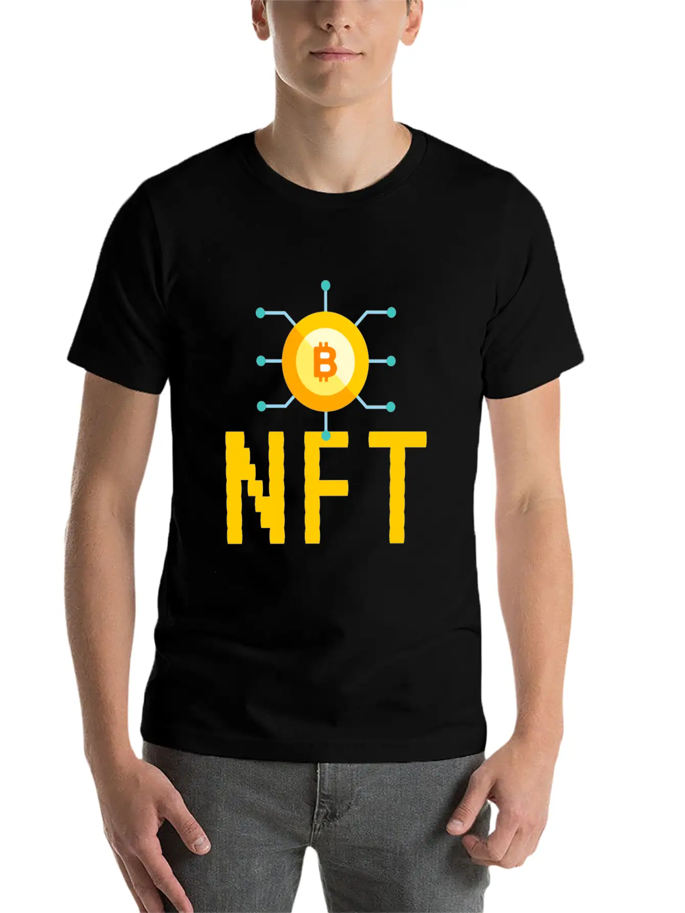 NFT Non-Fungible Token NFTs Funny BTC Unisex Casual T-Shirt – Clean Design For Daily Comfort