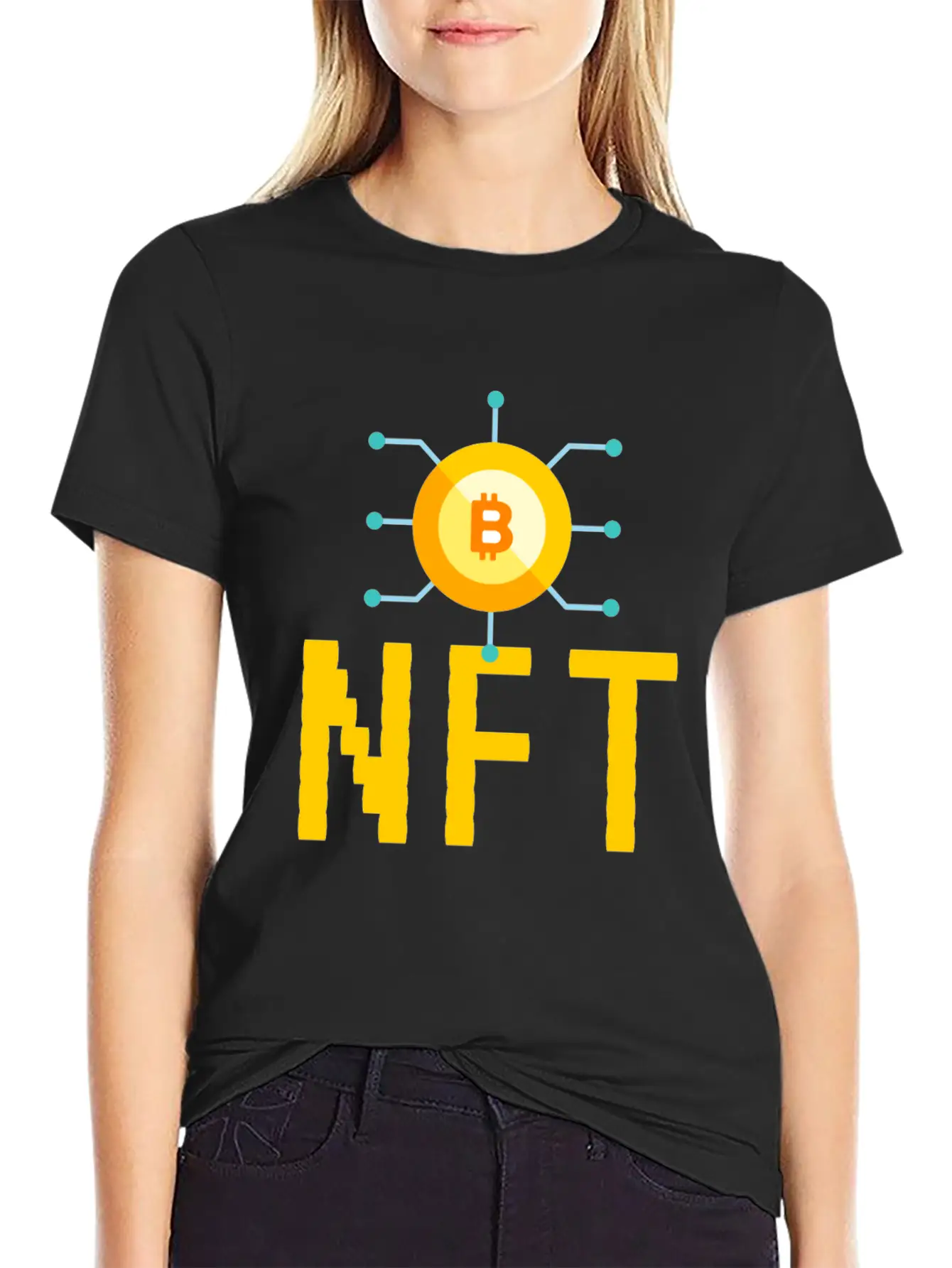 NFT Non-Fungible Token NFTs Funny BTC Unisex Casual T-Shirt – Clean Design For Daily Comfort