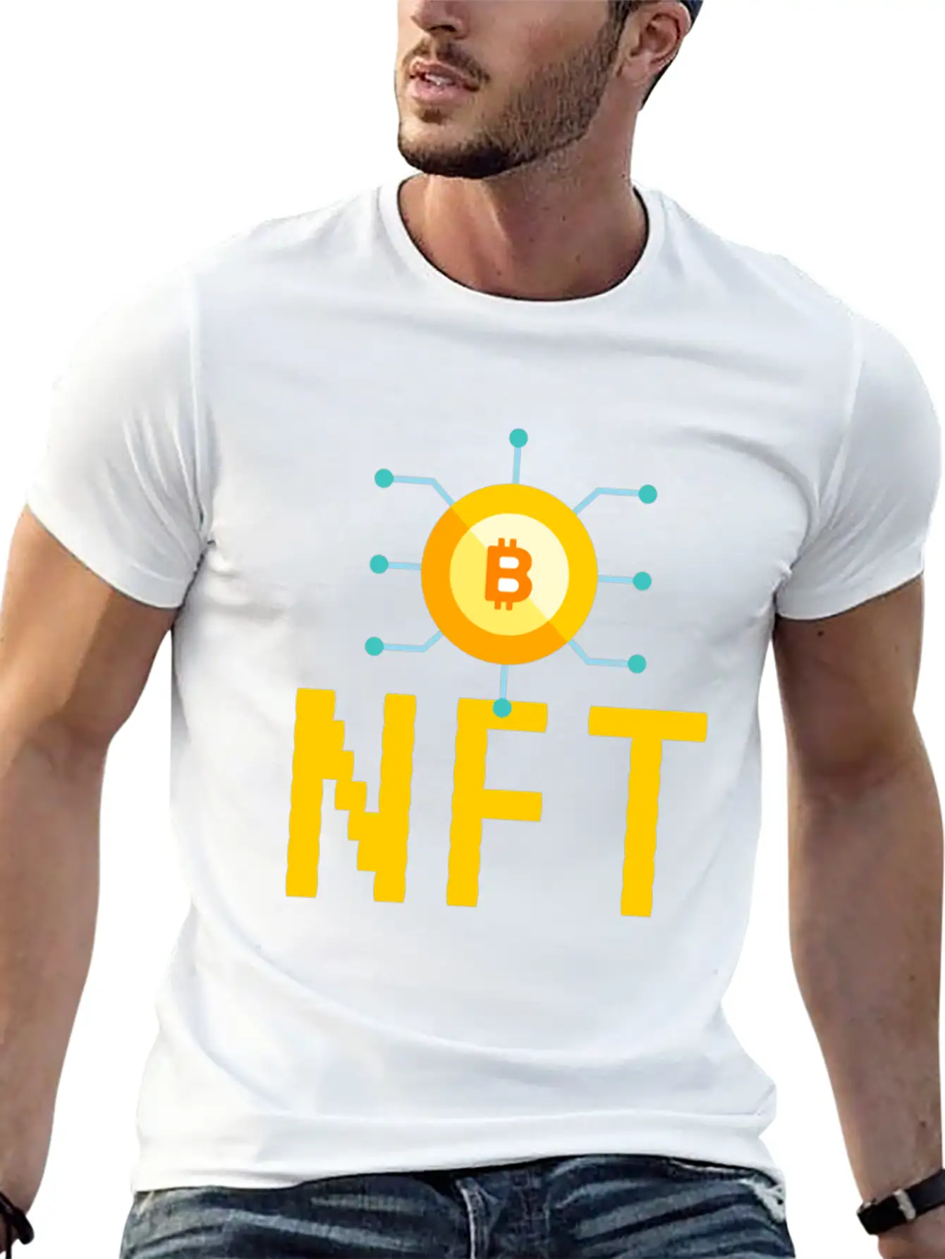 NFT Non-Fungible Token NFTs Funny BTC Unisex Casual T-Shirt – Clean Design For Daily Comfort
