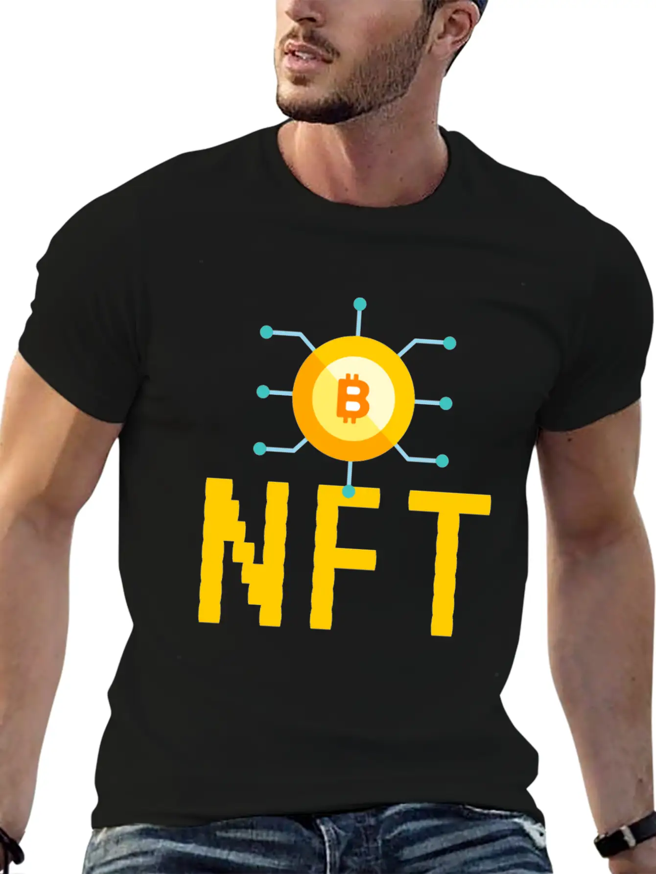 NFT Non-Fungible Token NFTs Funny BTC Unisex Casual T-Shirt – Clean Design For Daily Comfort