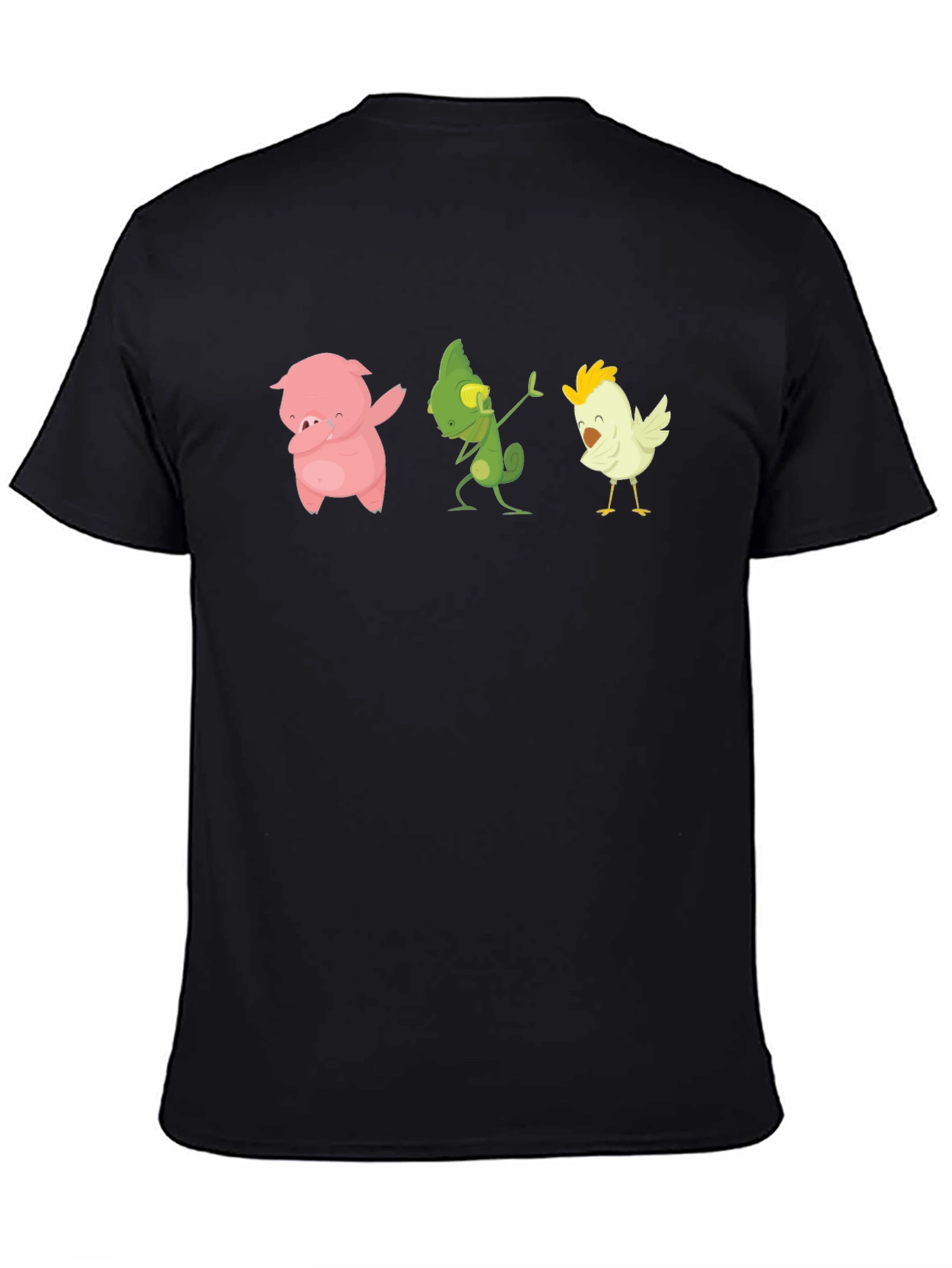 Dabbing Animal T-Shirt: Pig Lizard Chicken