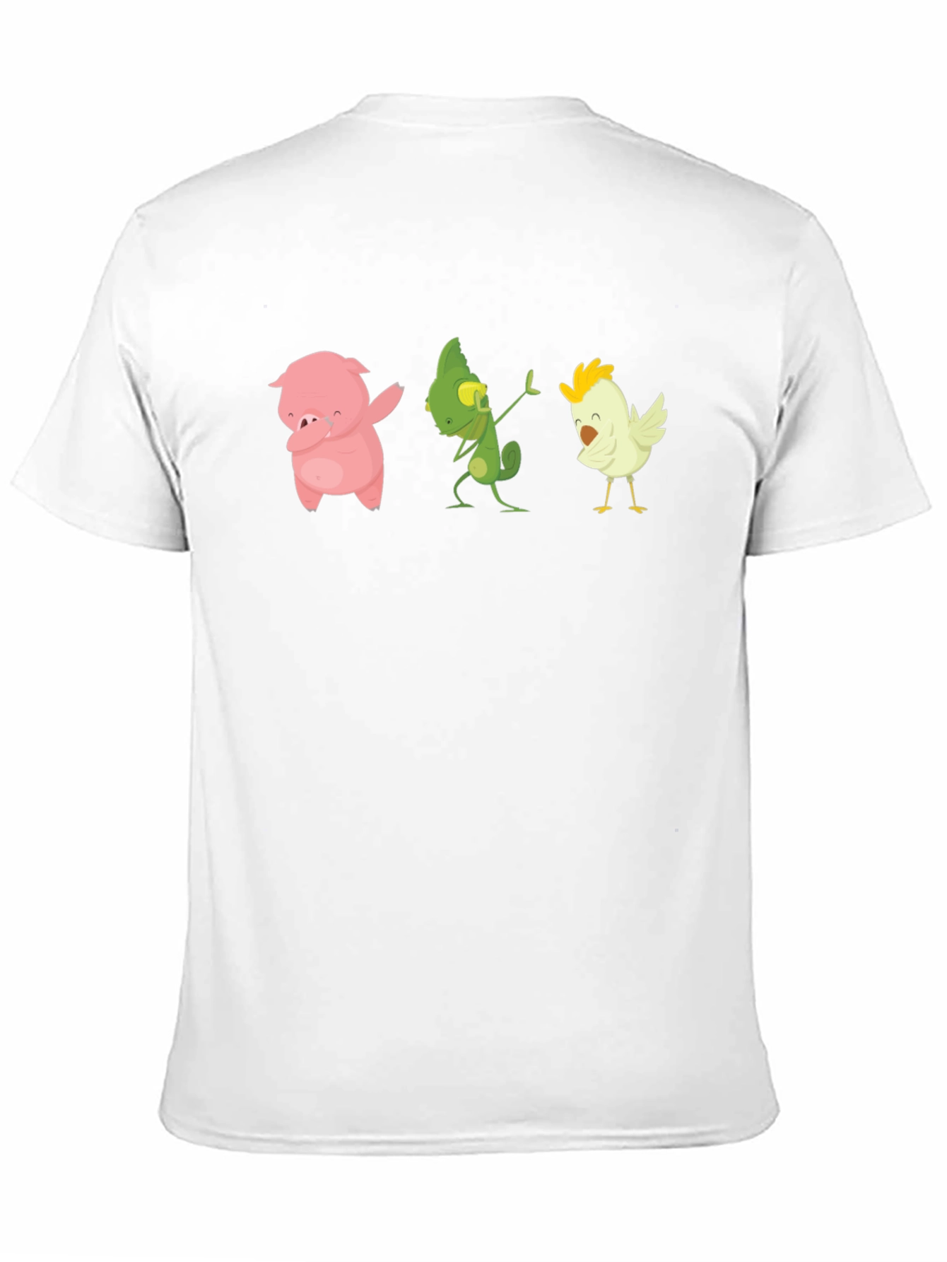 Dabbing Animal T-Shirt: Pig Lizard Chicken