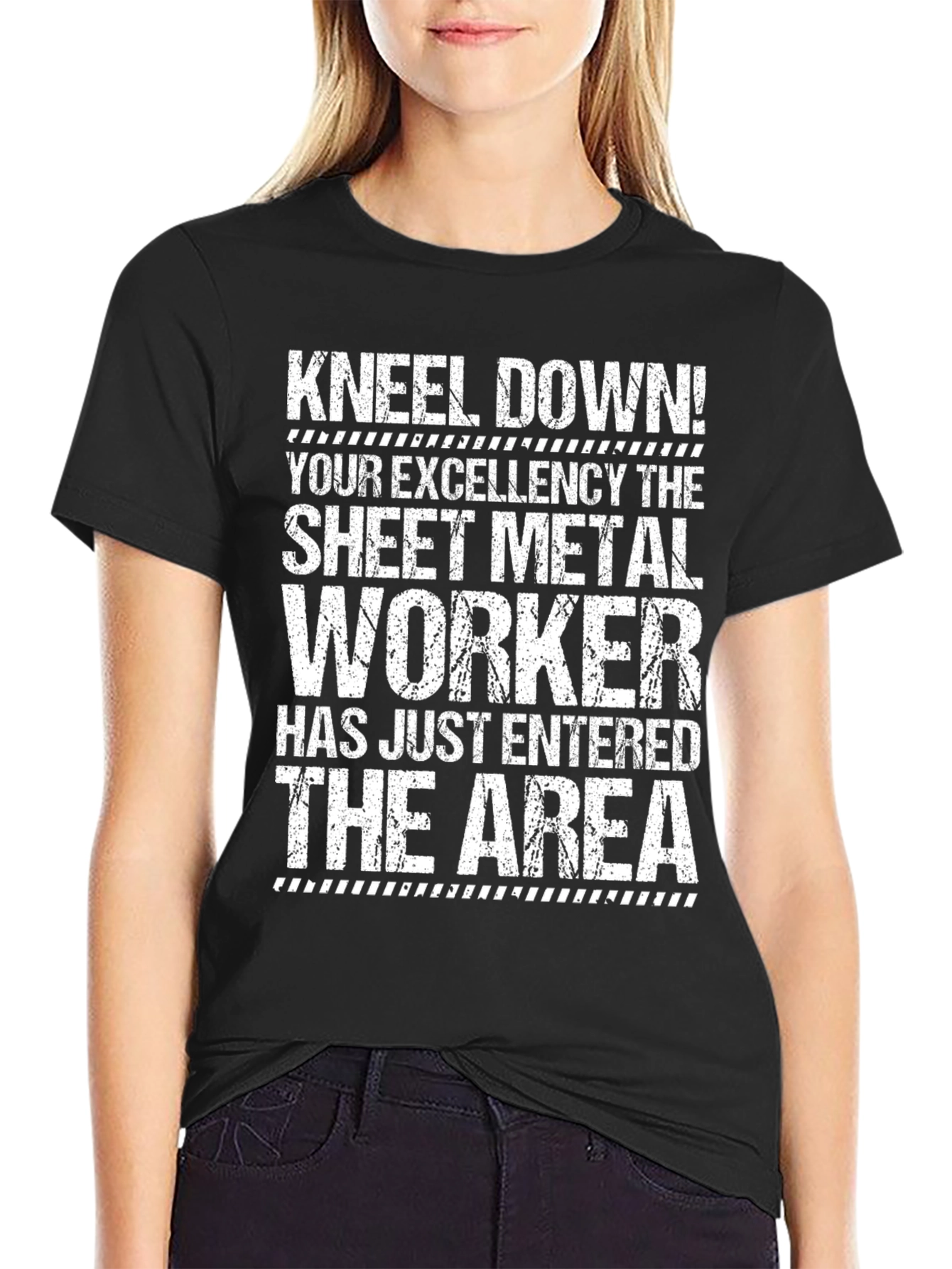 Kneel Down Sheet Metal Worker T-Shirt