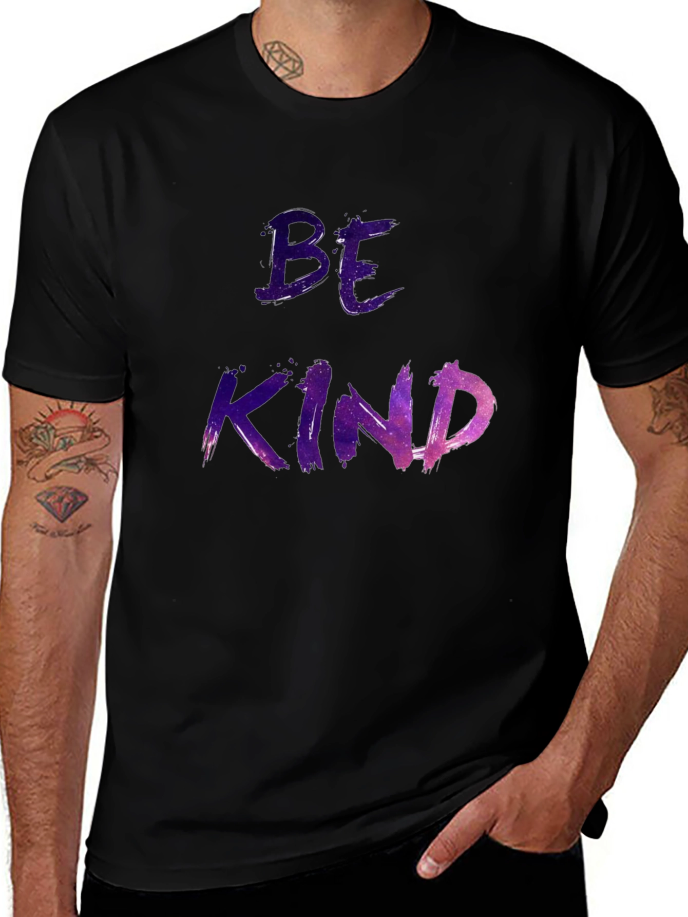 Be Kind Galaxy Design Graphic T-Shirt