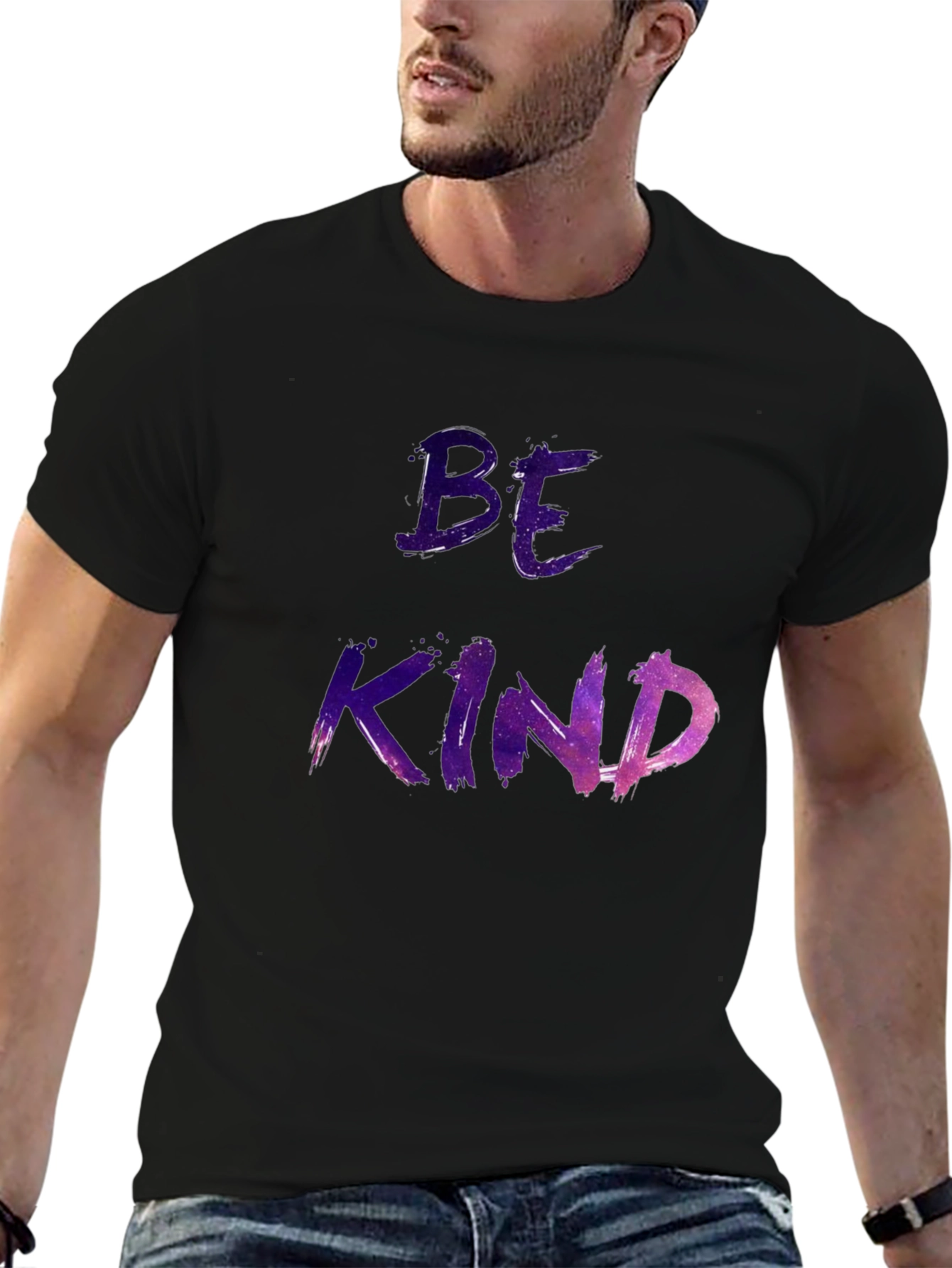 Be Kind Galaxy Design Graphic T-Shirt