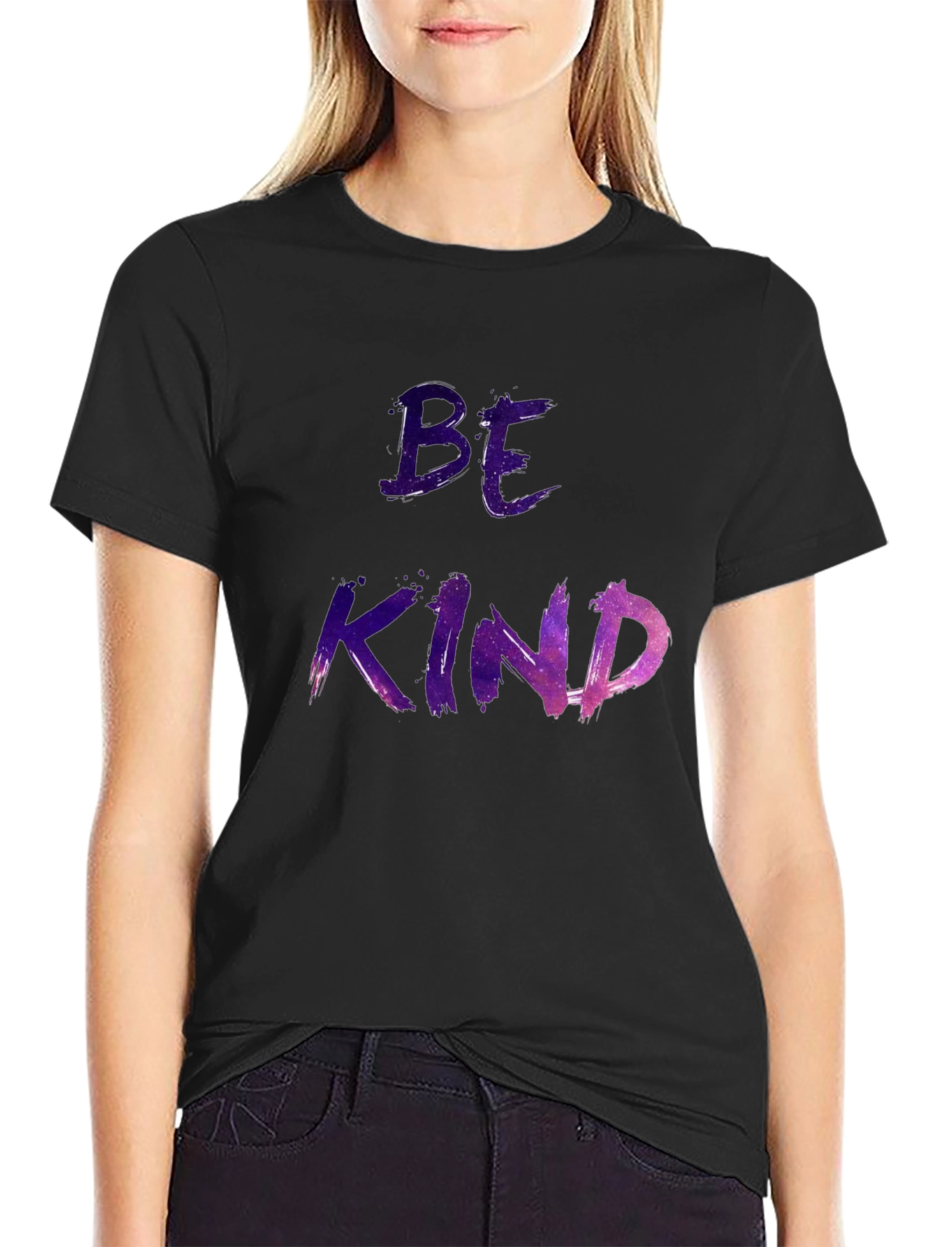 Be Kind Galaxy Design Graphic T-Shirt