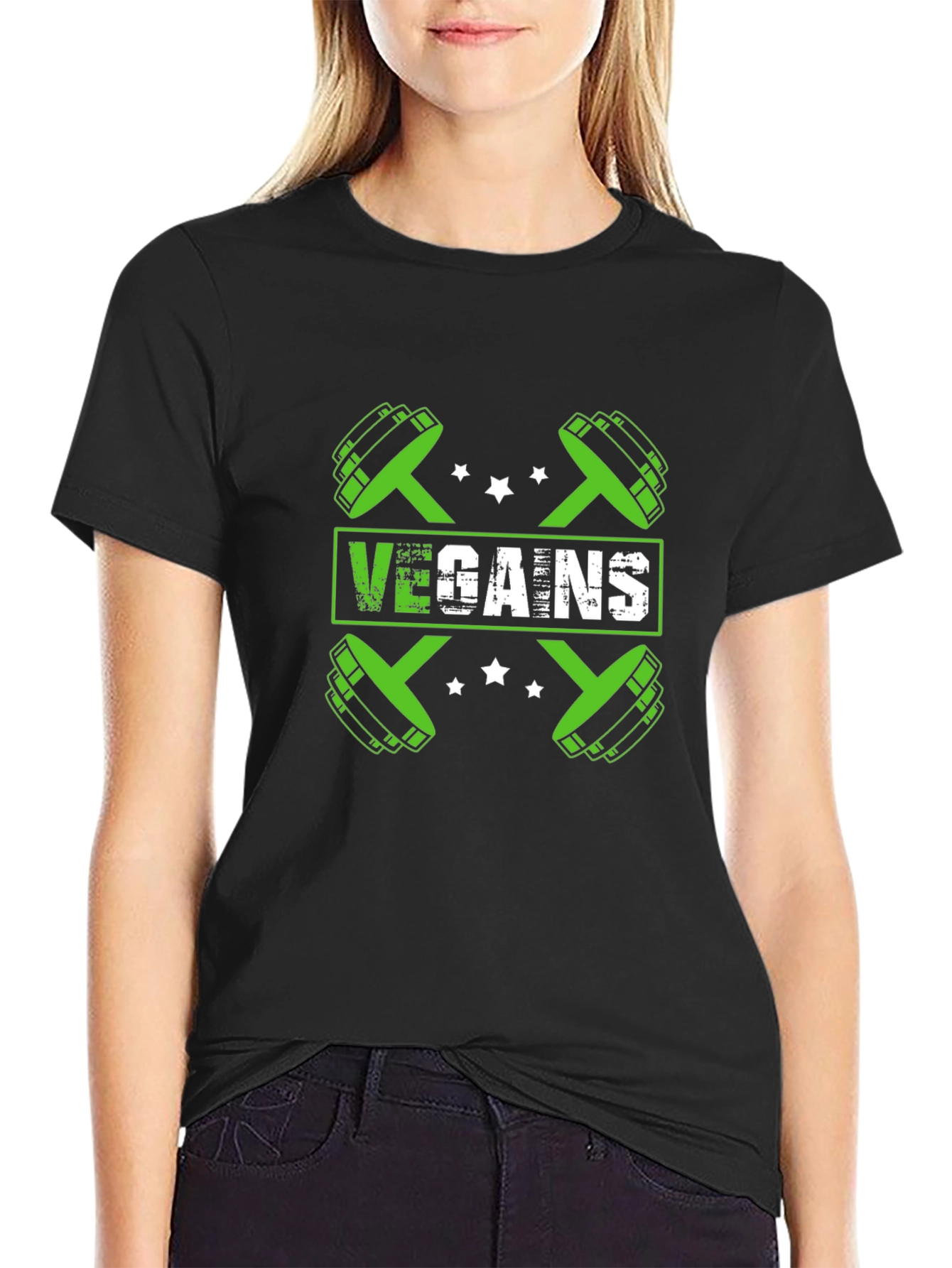 Vegan Gains T-Shirt - Fitness & Vegan Lifestyle Tee